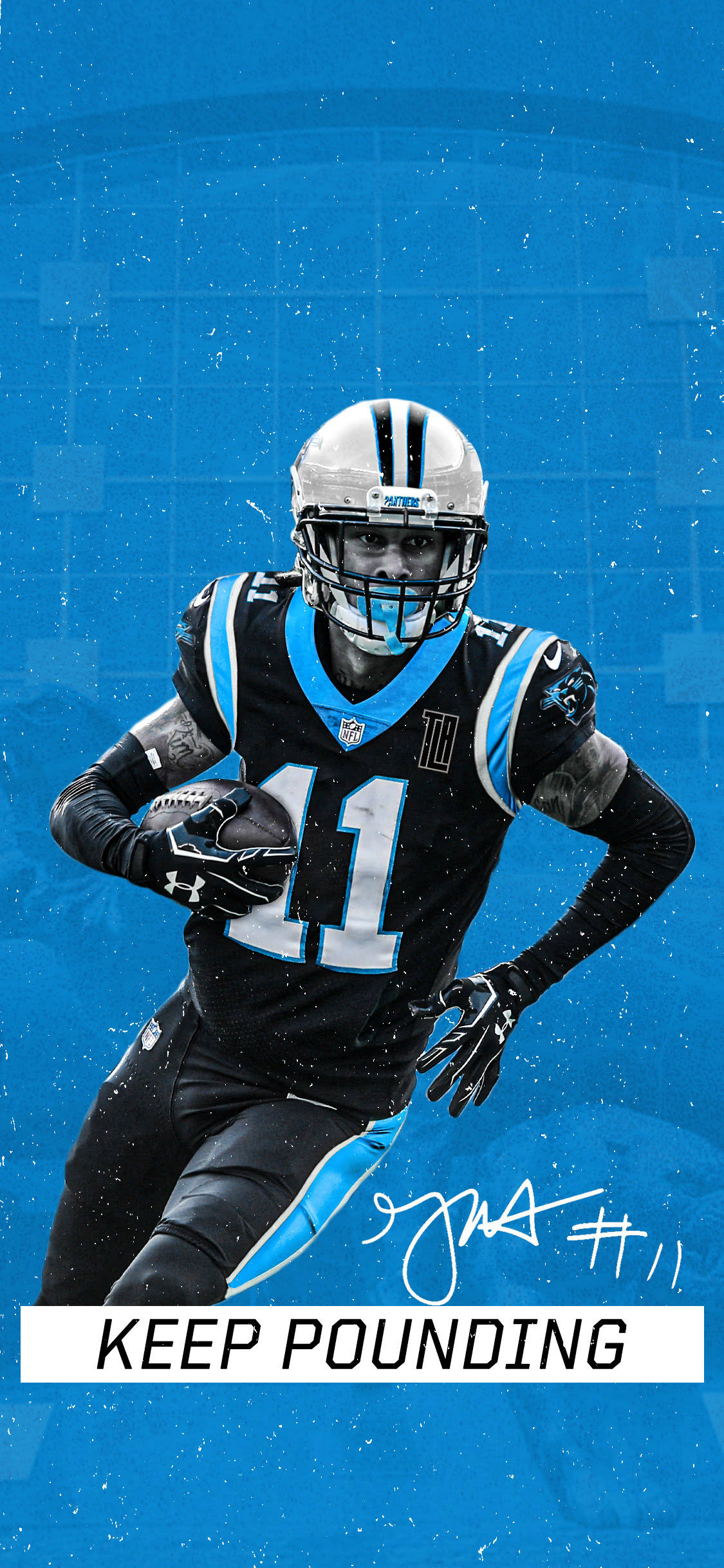 Carolina Panthers Numărul 11 Fundal
