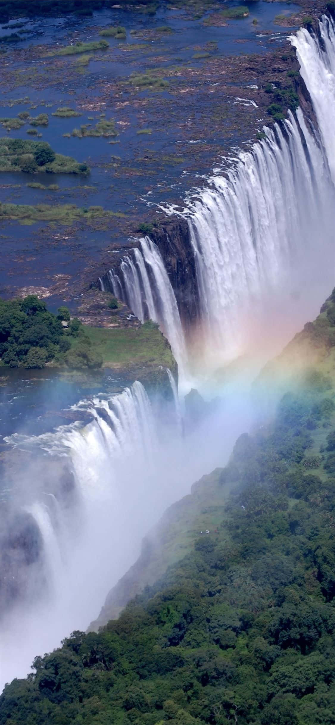 Cascada Victoria în Livingstone, Zambia Fundal