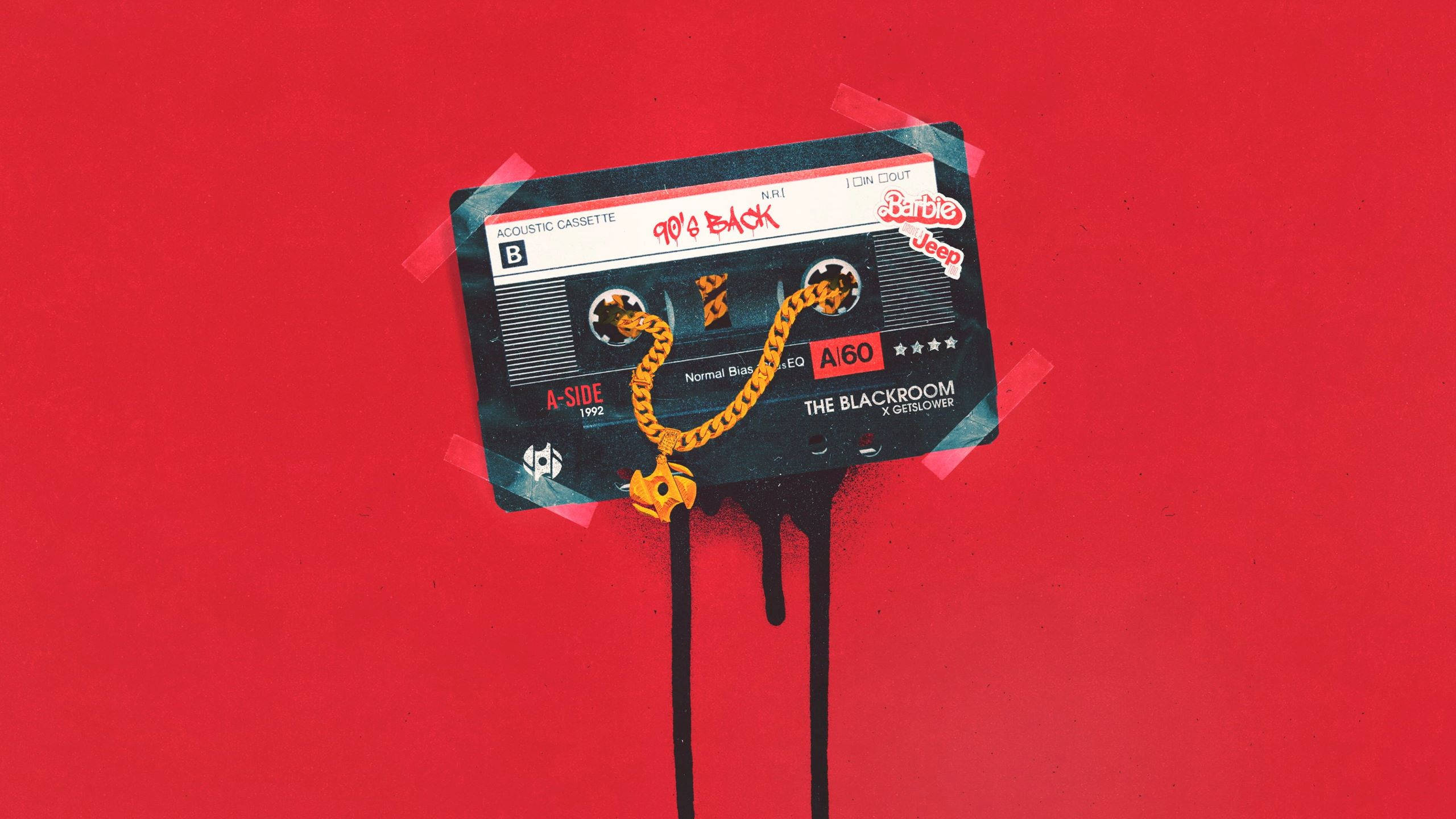 Casetă Audio Retro Estetică Fundal