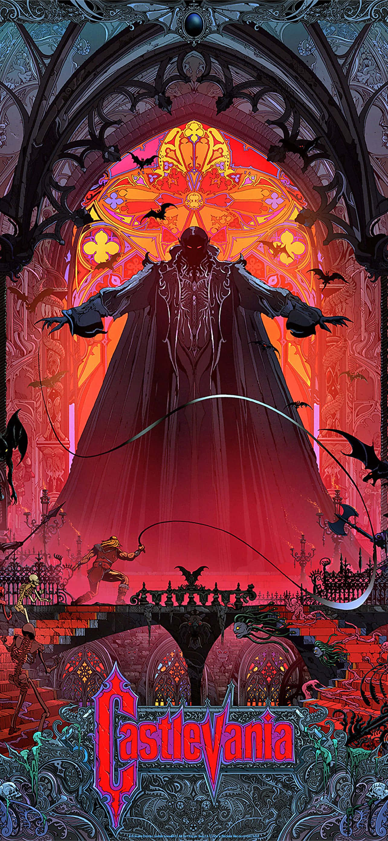 Castel Goti sub Lună - O Imagine din Castlevania Fundal