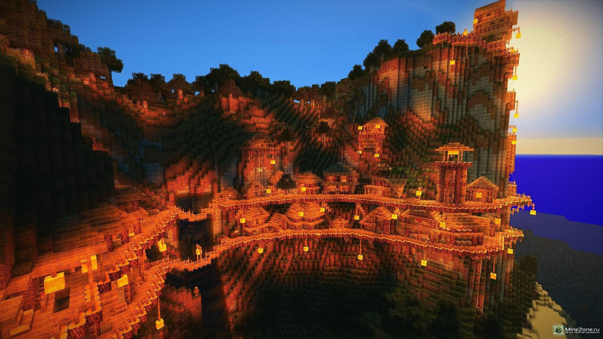 Castel Maro Estetic Minecraft Fundal