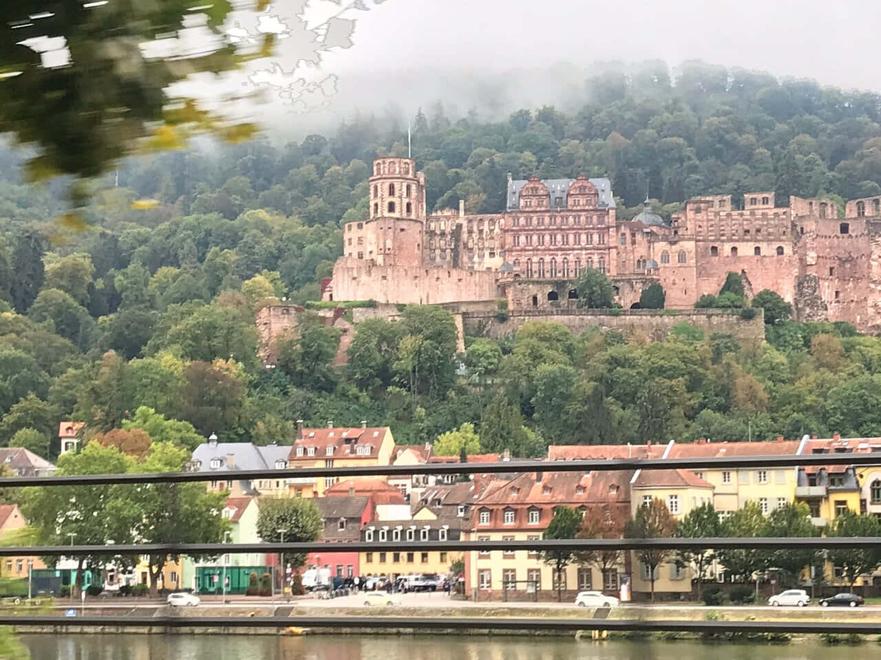 Castelul Heidelberg pe Dealul Jettenbuhl Fundal