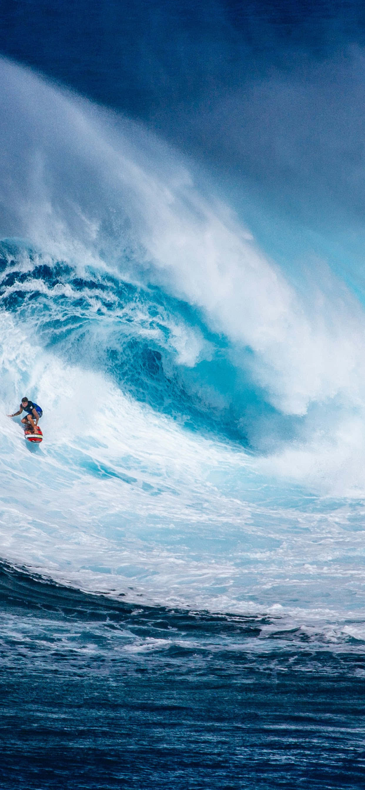 Cavalcarea Valurilor Surfingului Cu iPhone Fundal