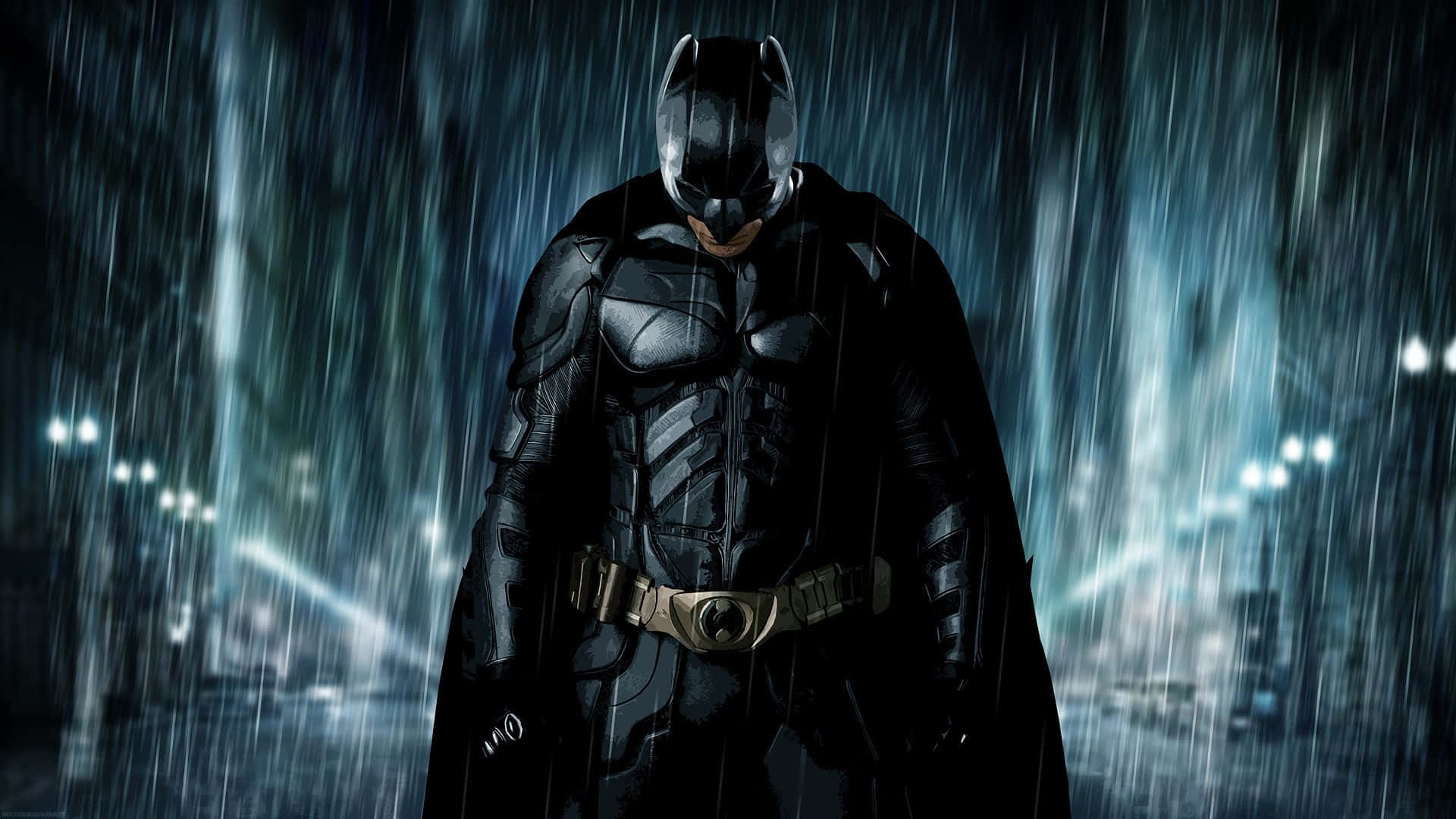 Cavalerul Negru deasupra orașului Gotham Fundal
