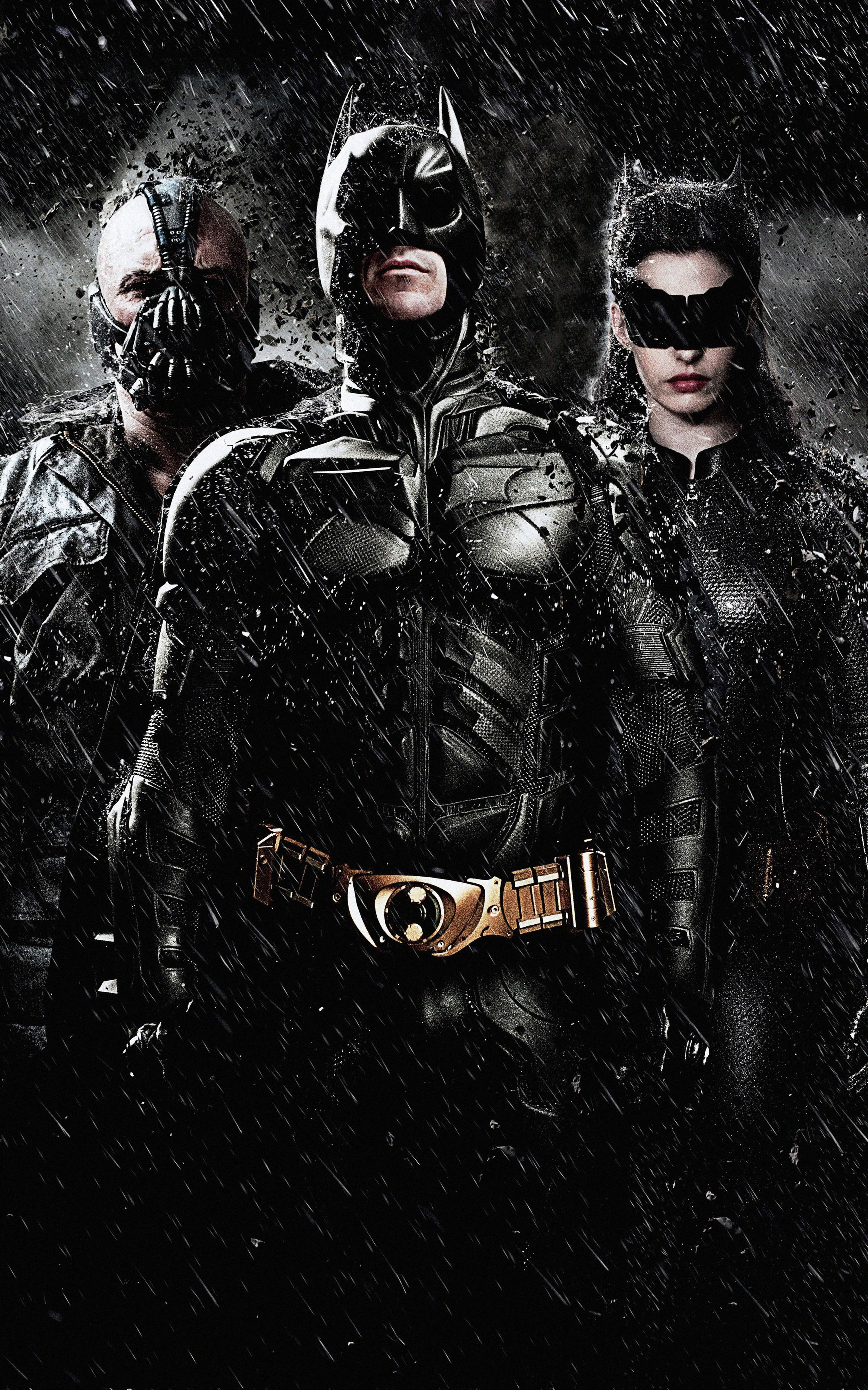 Cavalerul Negru Batman, Bane și Femeia-Pisică Fundal