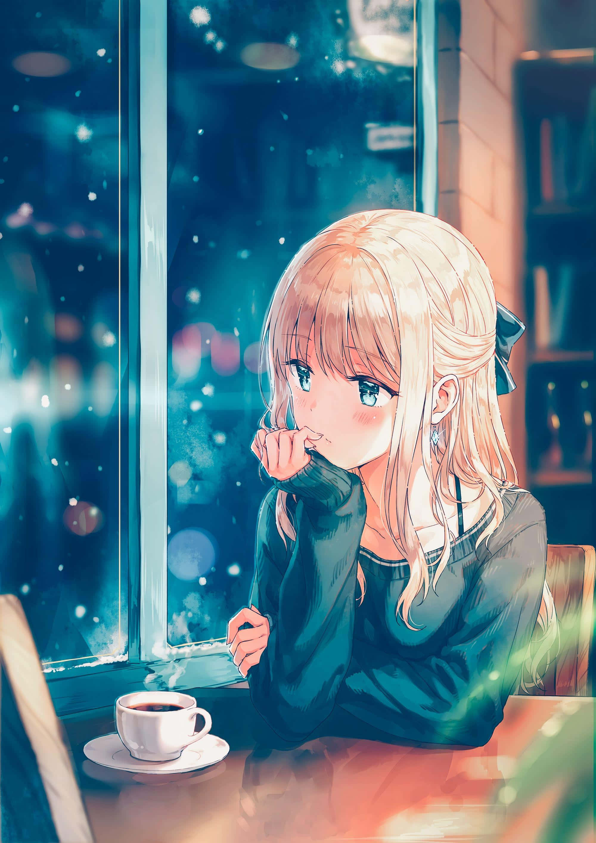 Cea mai drăguță fată anime Fundal