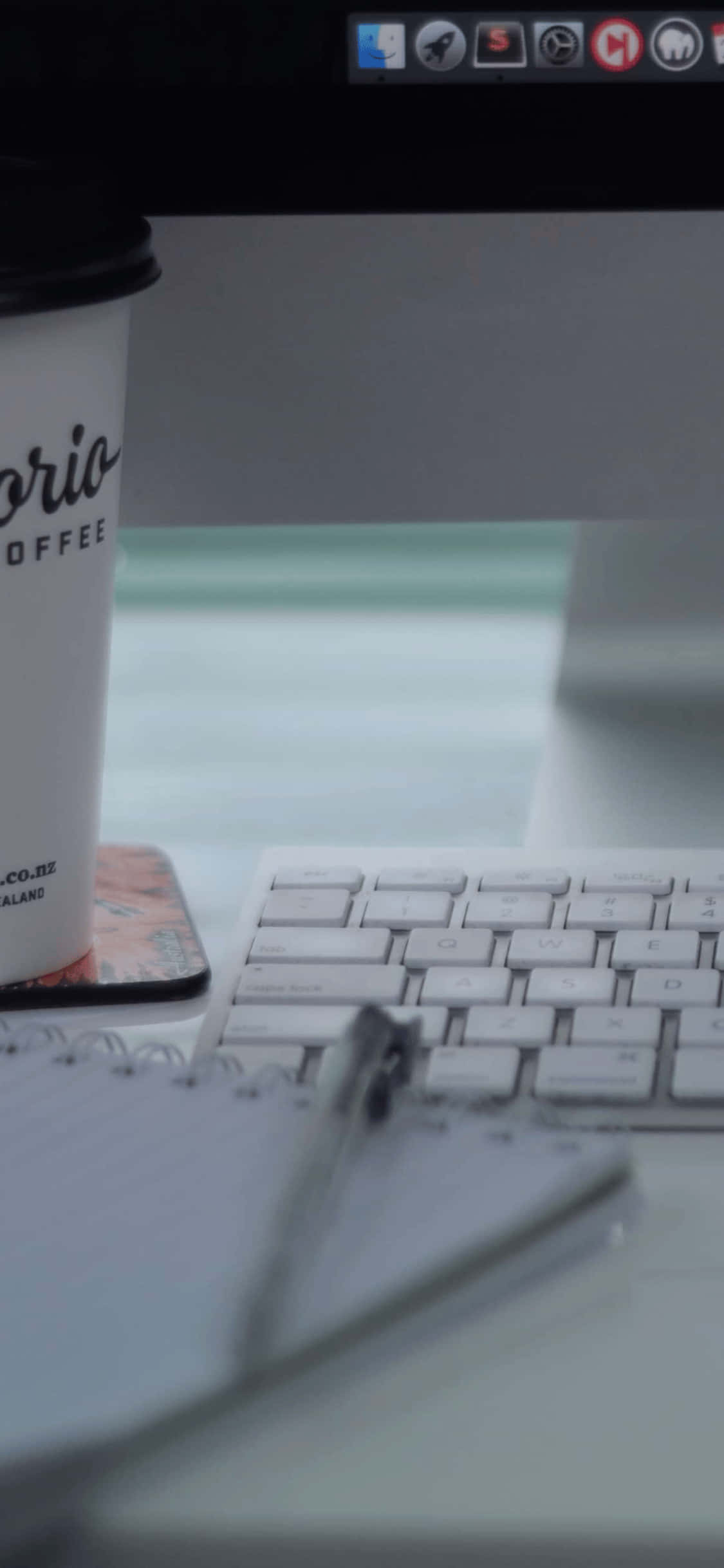 Ceașcă de Cafea Fundal Birou iPhone X Fundal