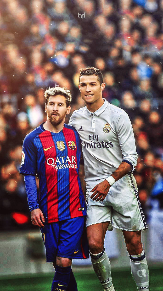Cei mai mari doi fotbaliști din toate timpurile: Messi și Ronaldo Fundal