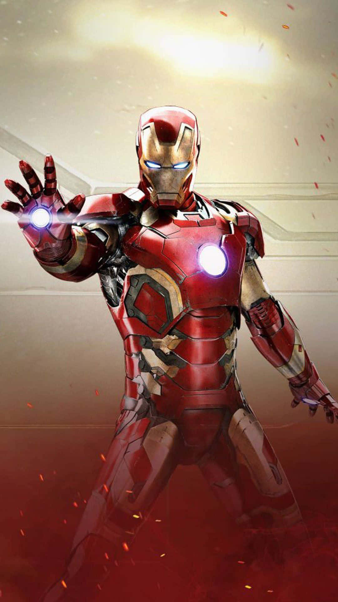 Cel mai bun fascicul laser Repulsor al lui Iron Man Fundal