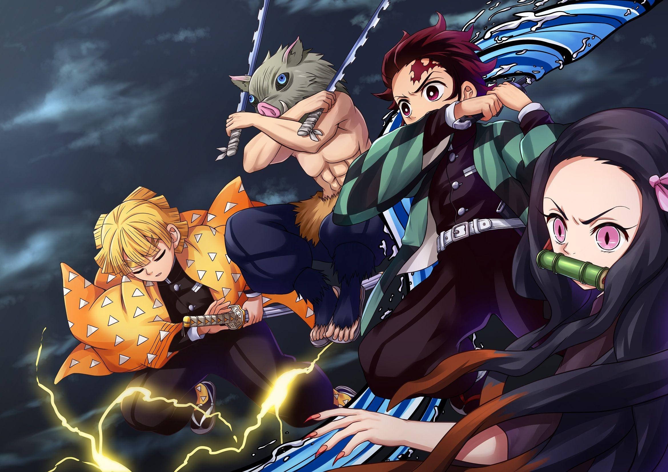Cele mai tari personaje Demon Slayer Fundal