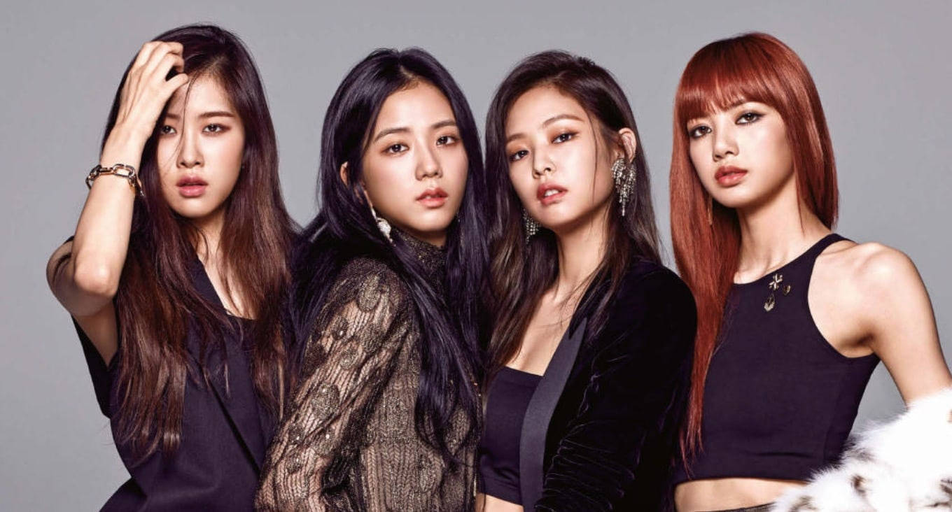 Wallpaper cu membrele Blackpink arătând feroce și elegante — Blackpink Fundal