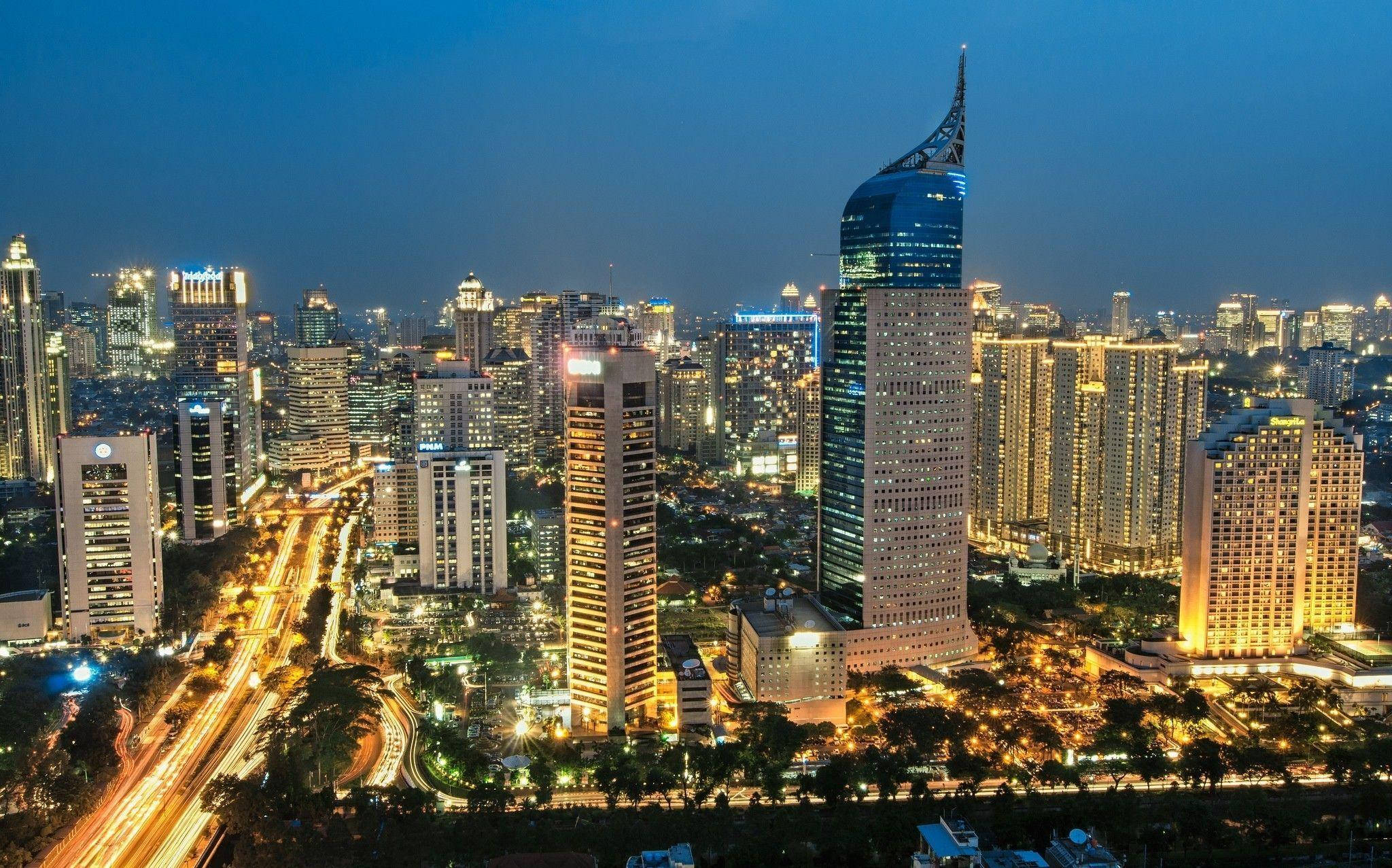 Centrul de Afaceri Jakarta Fundal