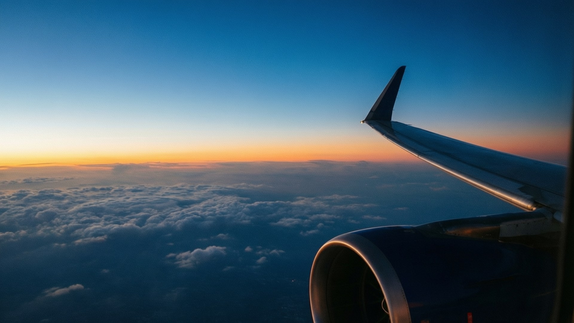 Cer din Geam de Avion Fundal