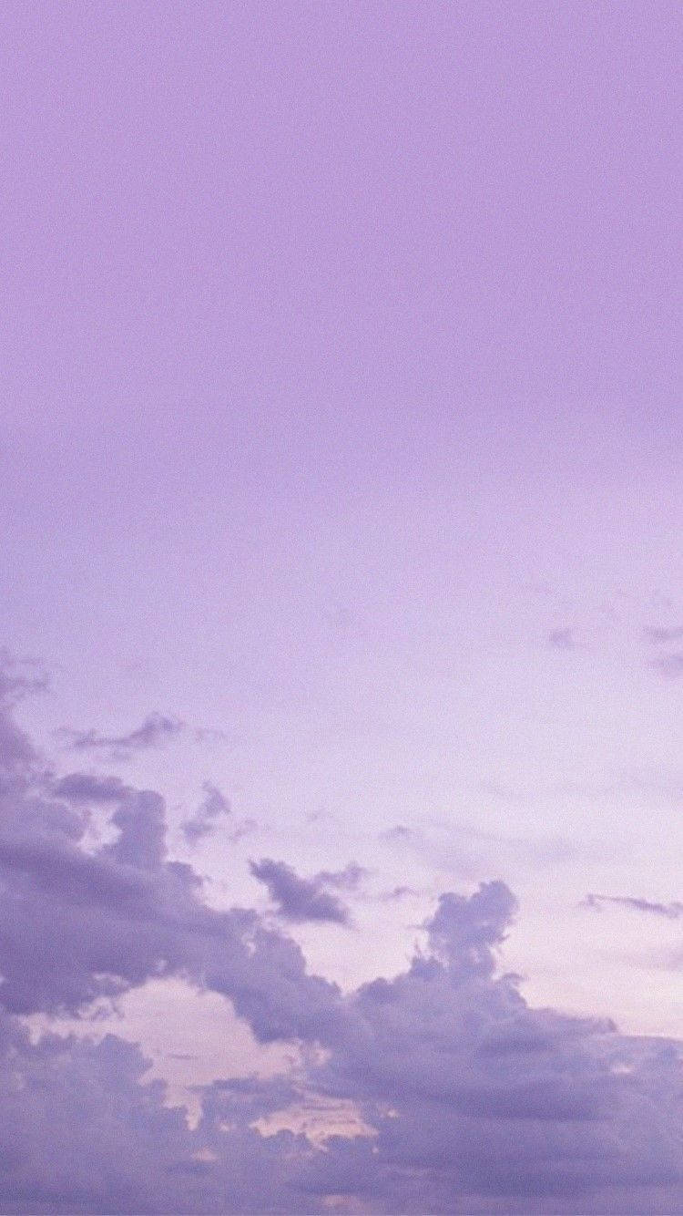 Cer Înnorat Pastel Mov Tumblr Fundal