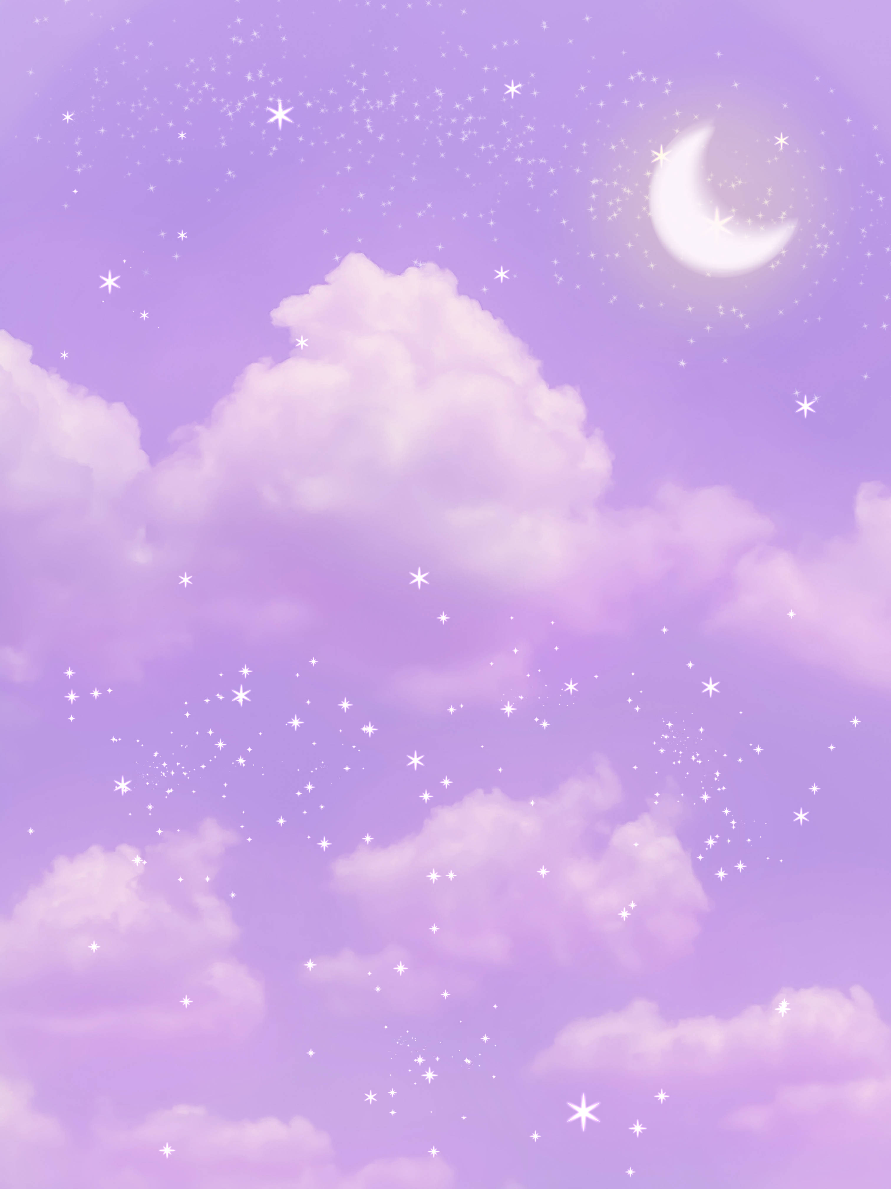 Cer mov pastel cu nori Fundal
