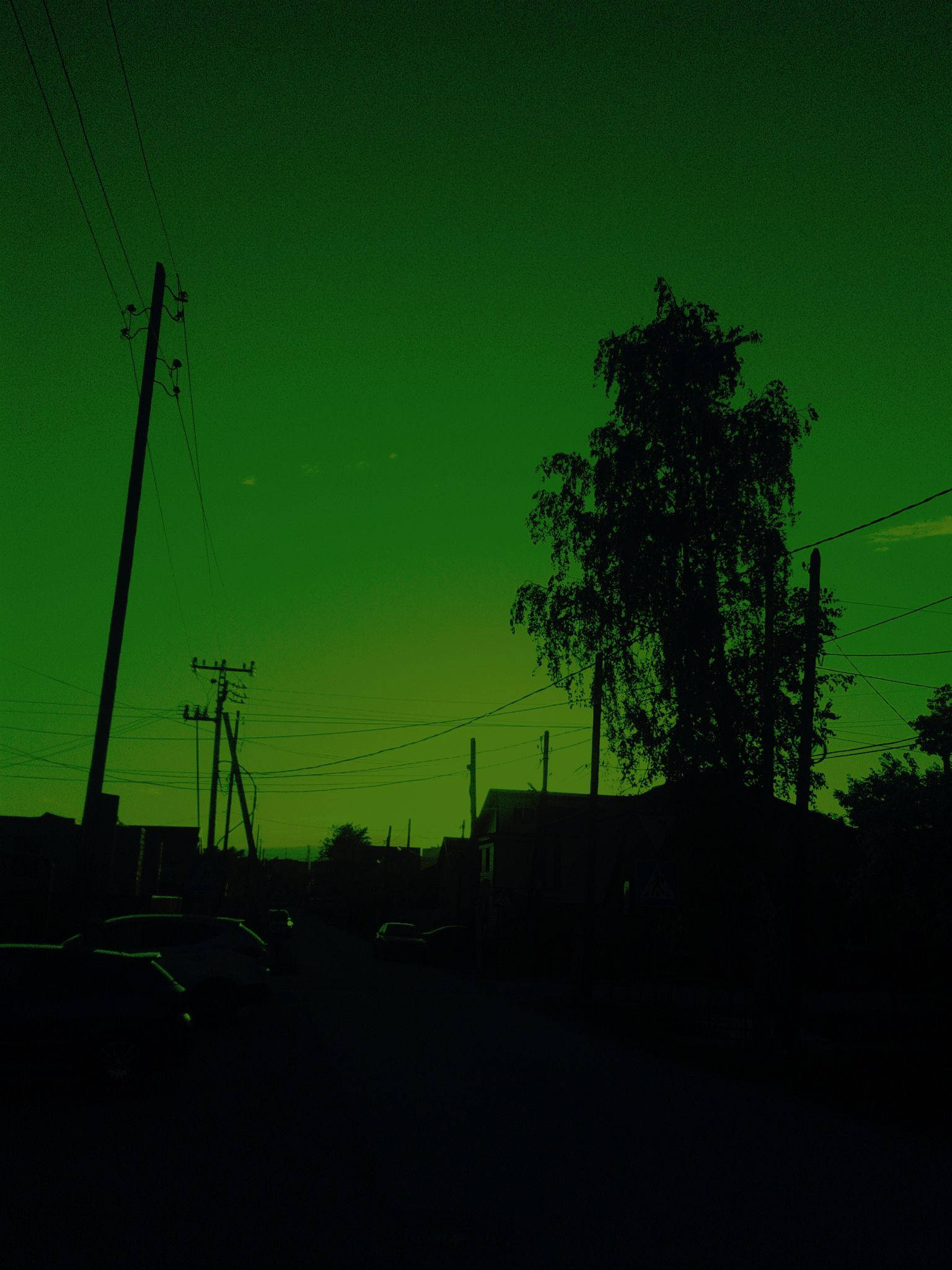 Cer verde închis Fundal