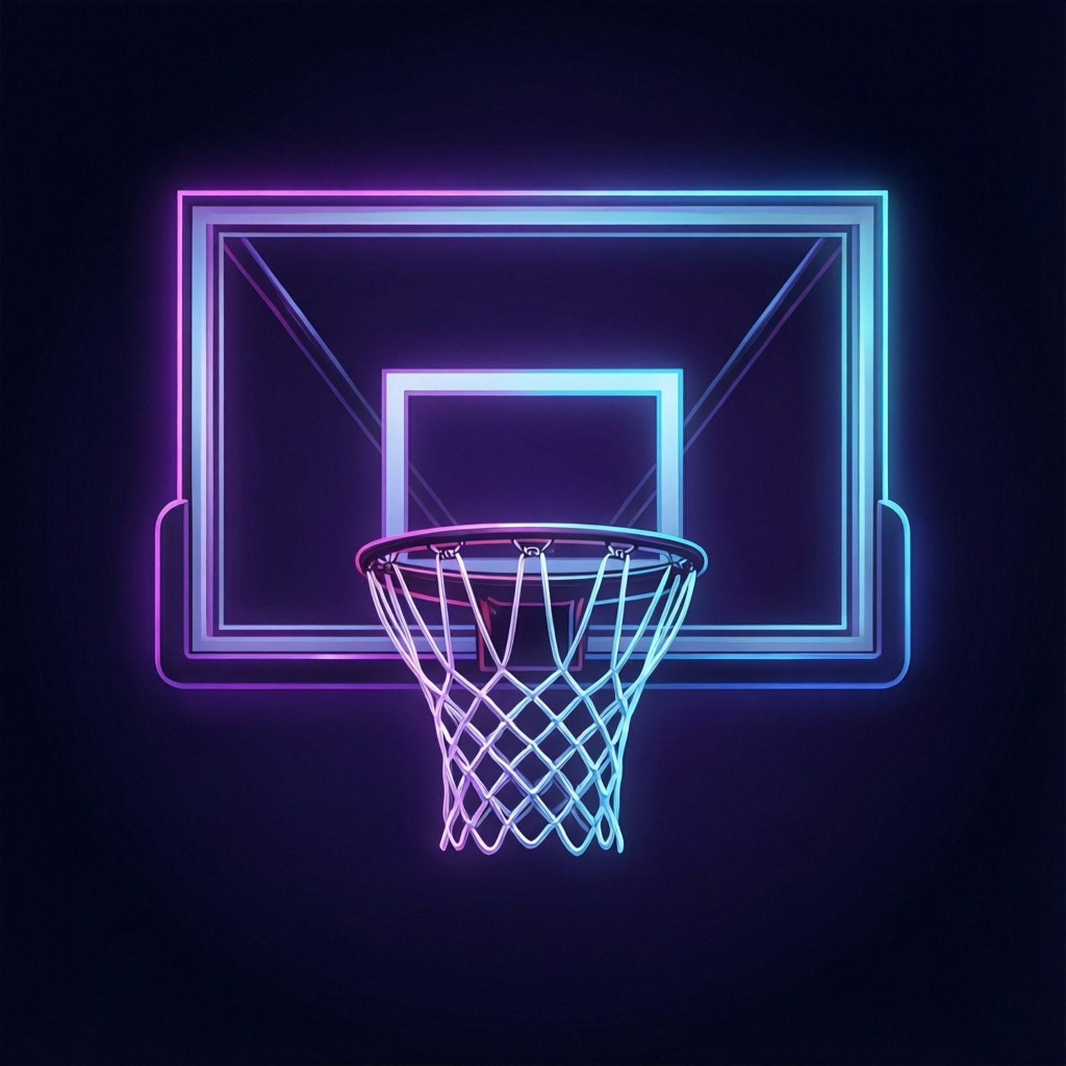 Cerc de Baschet Neon Fundal