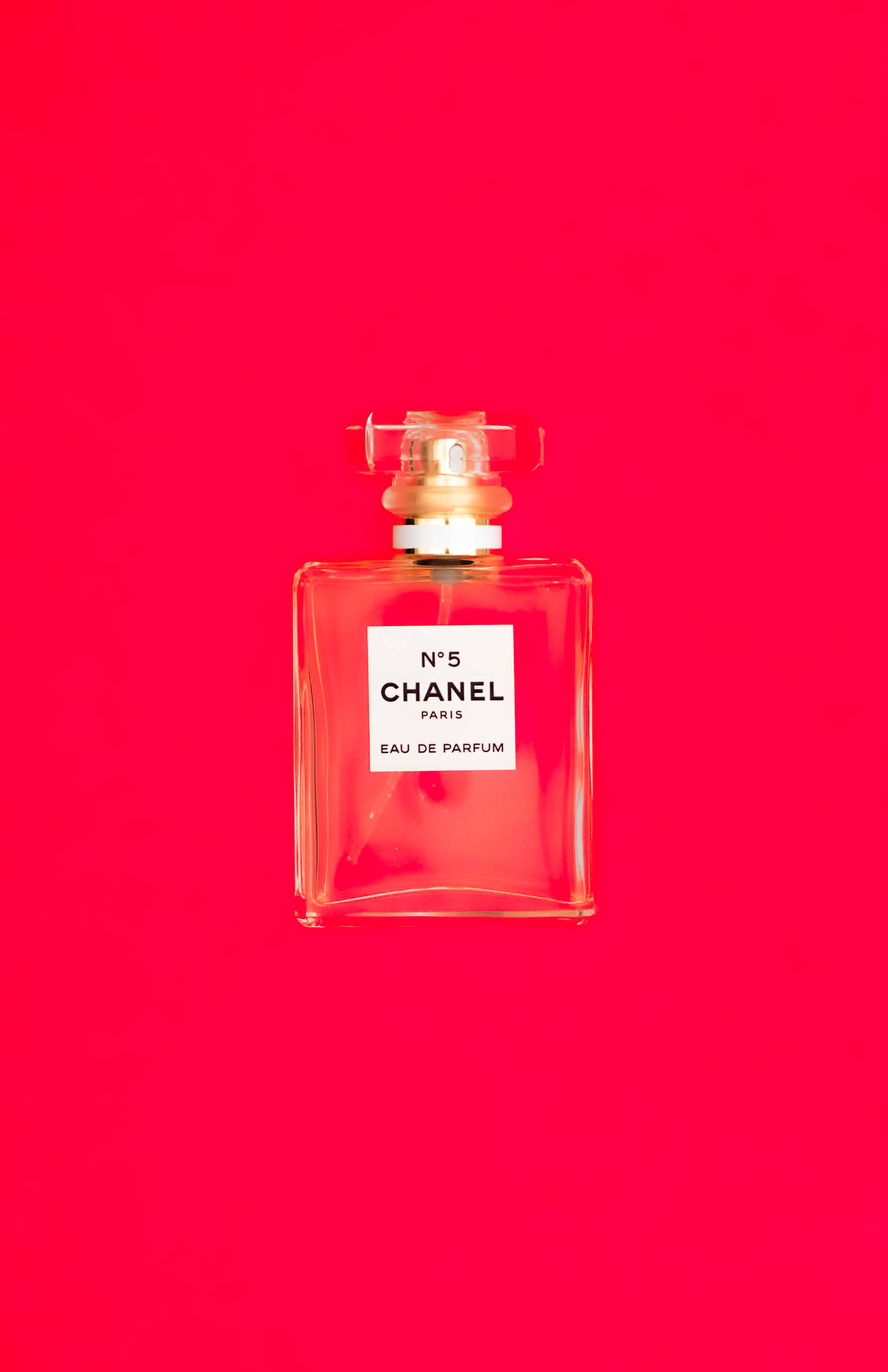 Chanel No. 5 Estetică Roșie Fundal