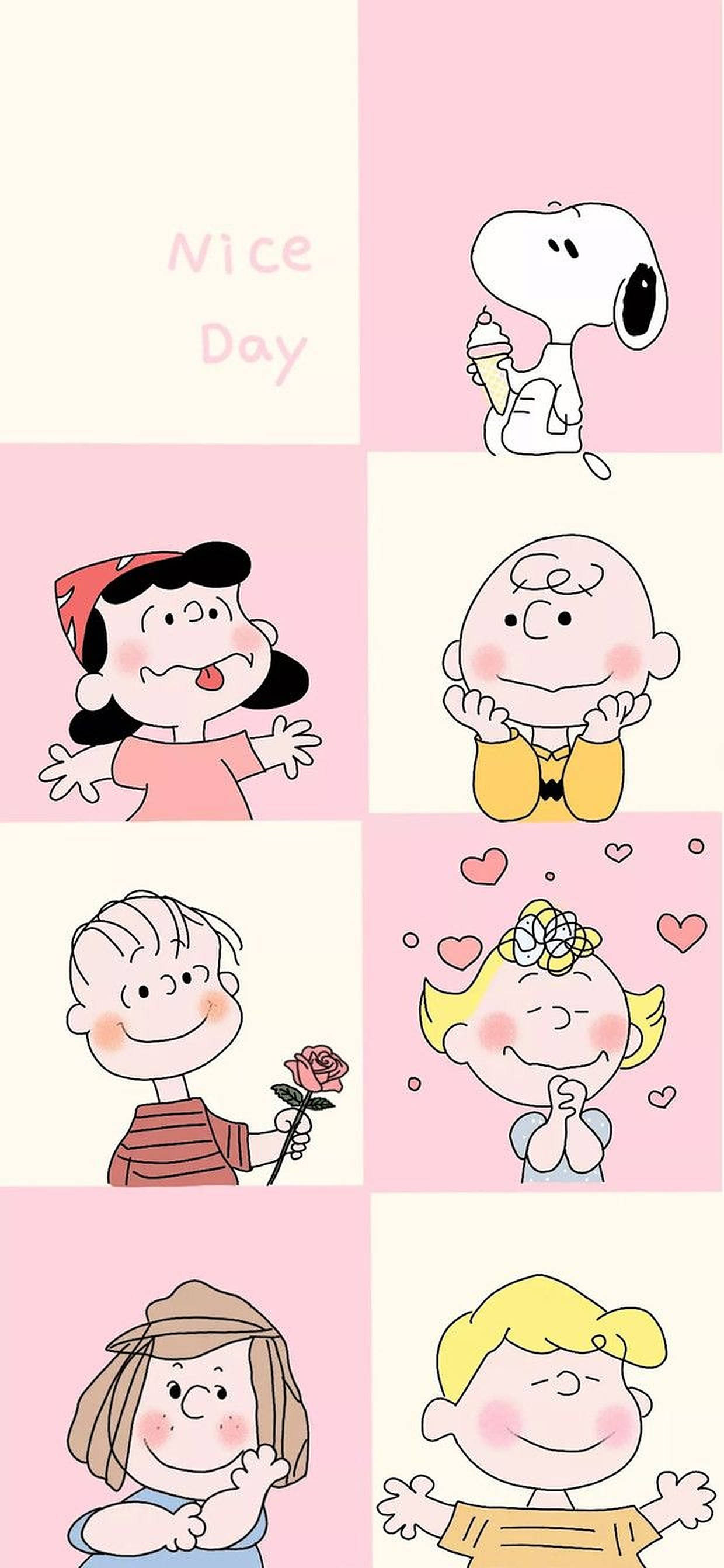 Charlie Brown și Prietenii Zi Frumoasă Fundal