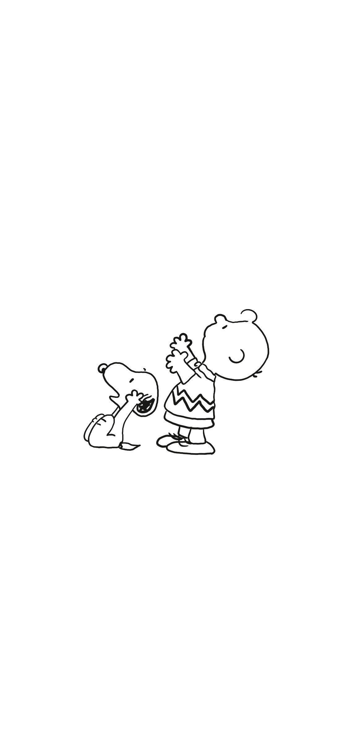 Charlie Brown Snoopy Contur Fundal