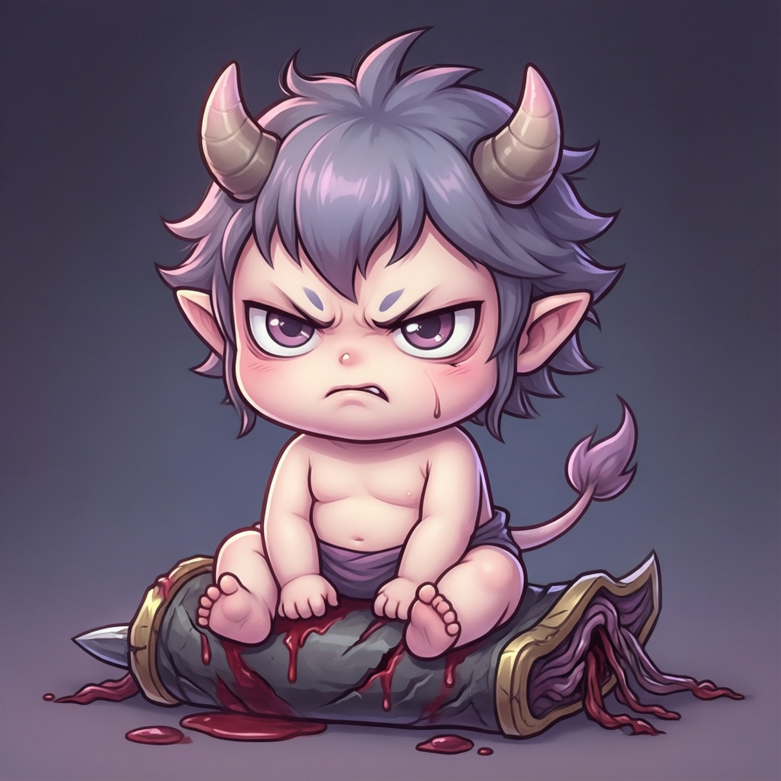 Chibi Baby Sukuna Fundal