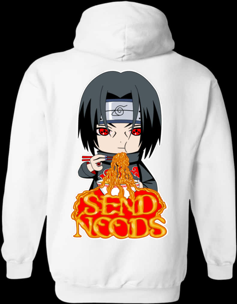 Chibi Itachi mâncând tăiței hanorac Fundal