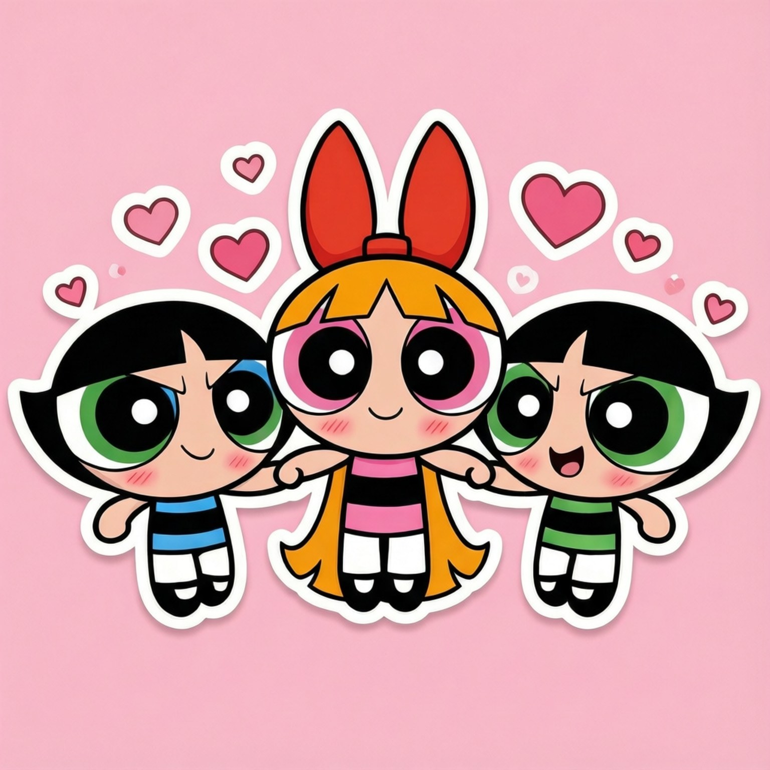 Chibi Powerpuff Cuties Fundal