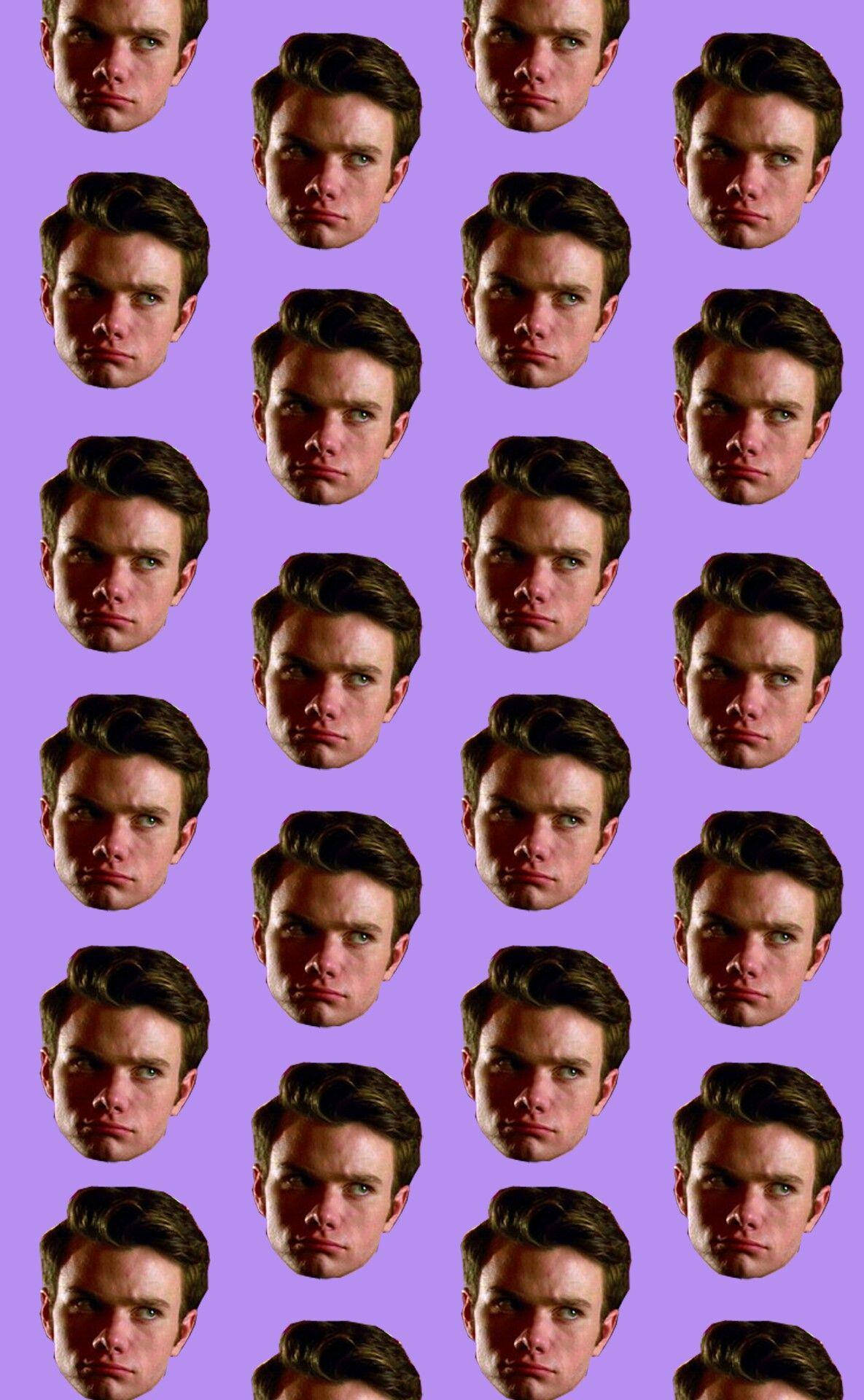 Chris Colfer Estetic Violet Fundal