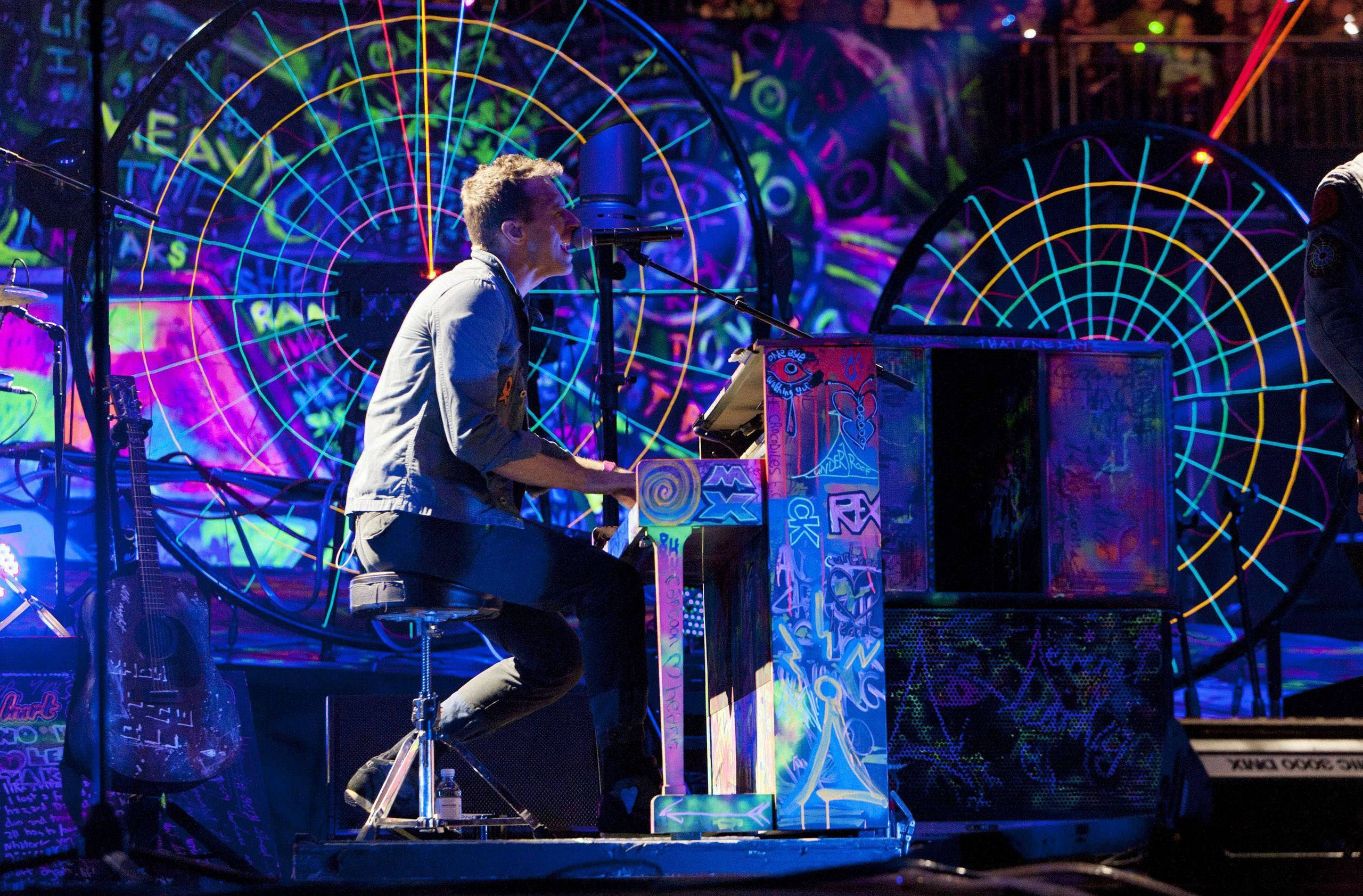 Chris Martin Mylo Xyloto Fundal