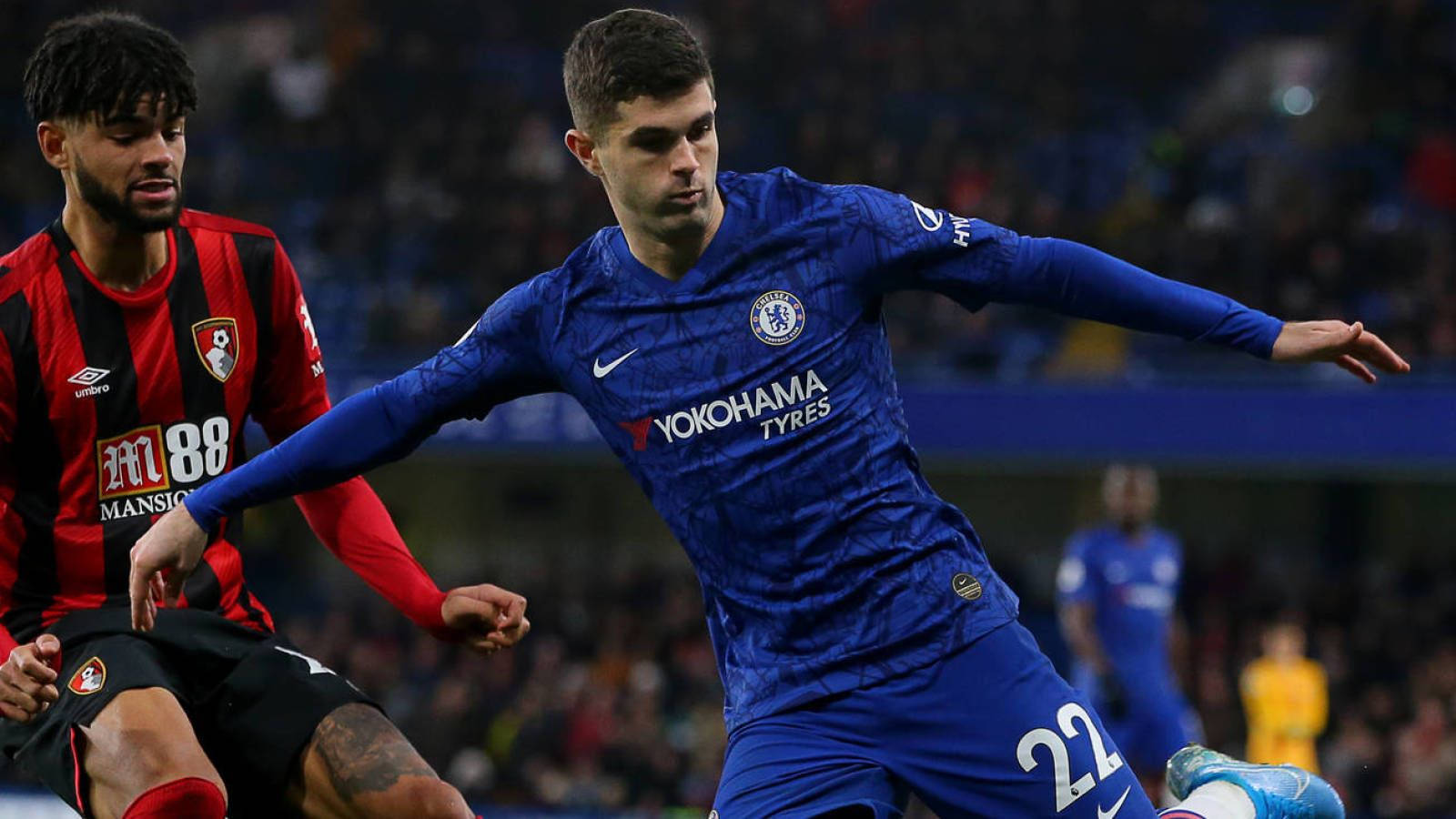 Christian Pulisic cu brațele deschise Fundal