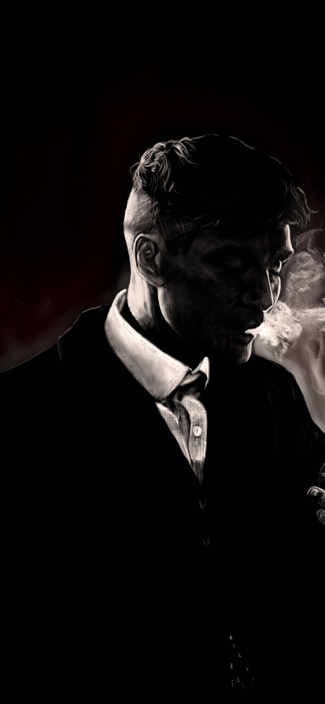 Cillian Murphy Estetică Neagră Fundal