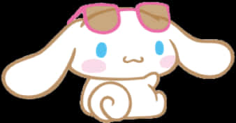 Cinnamoroll cu ochelari de soare Fundal