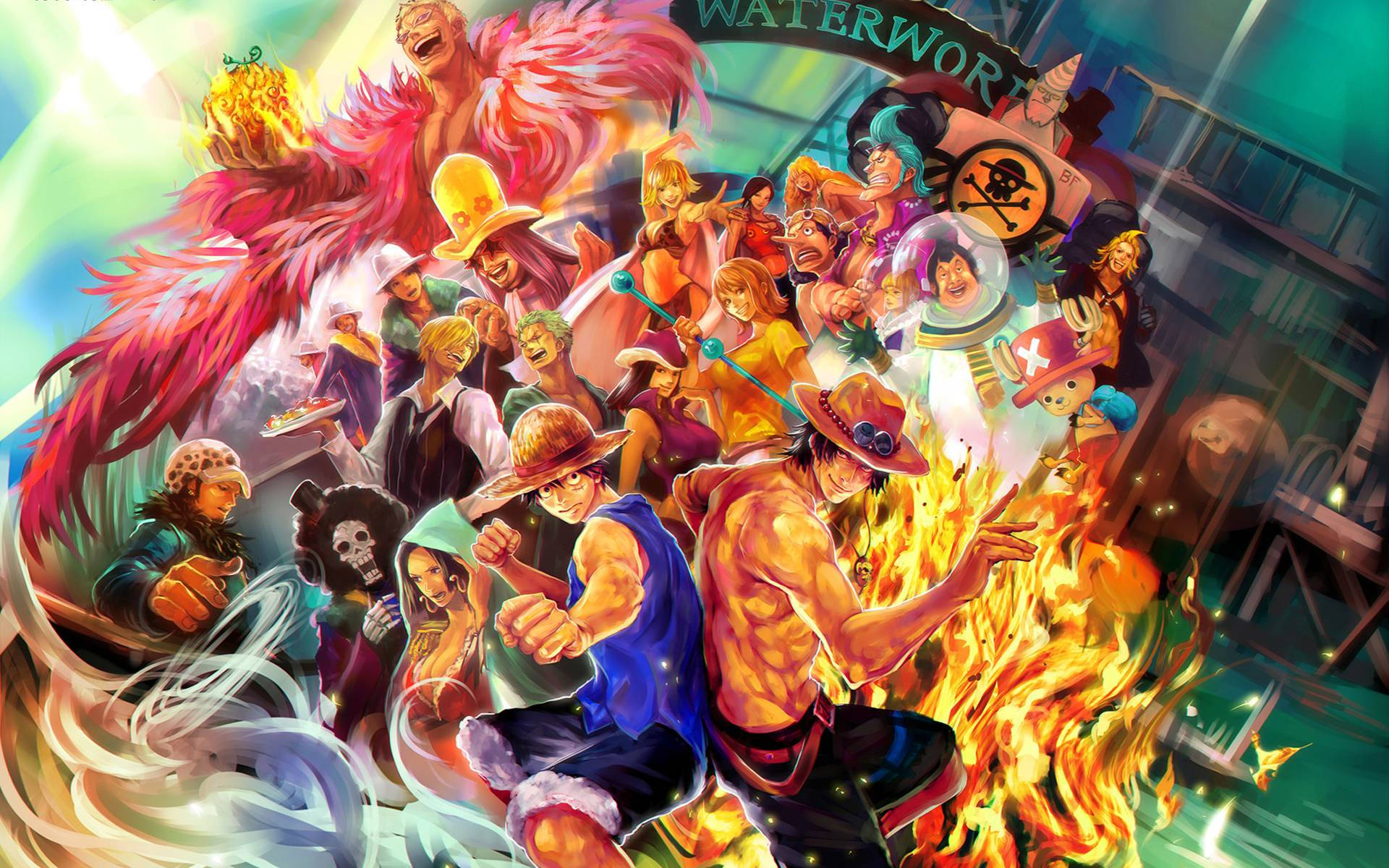 Ciocnire epică între Luffy și Big Mom în One Piece Fundal