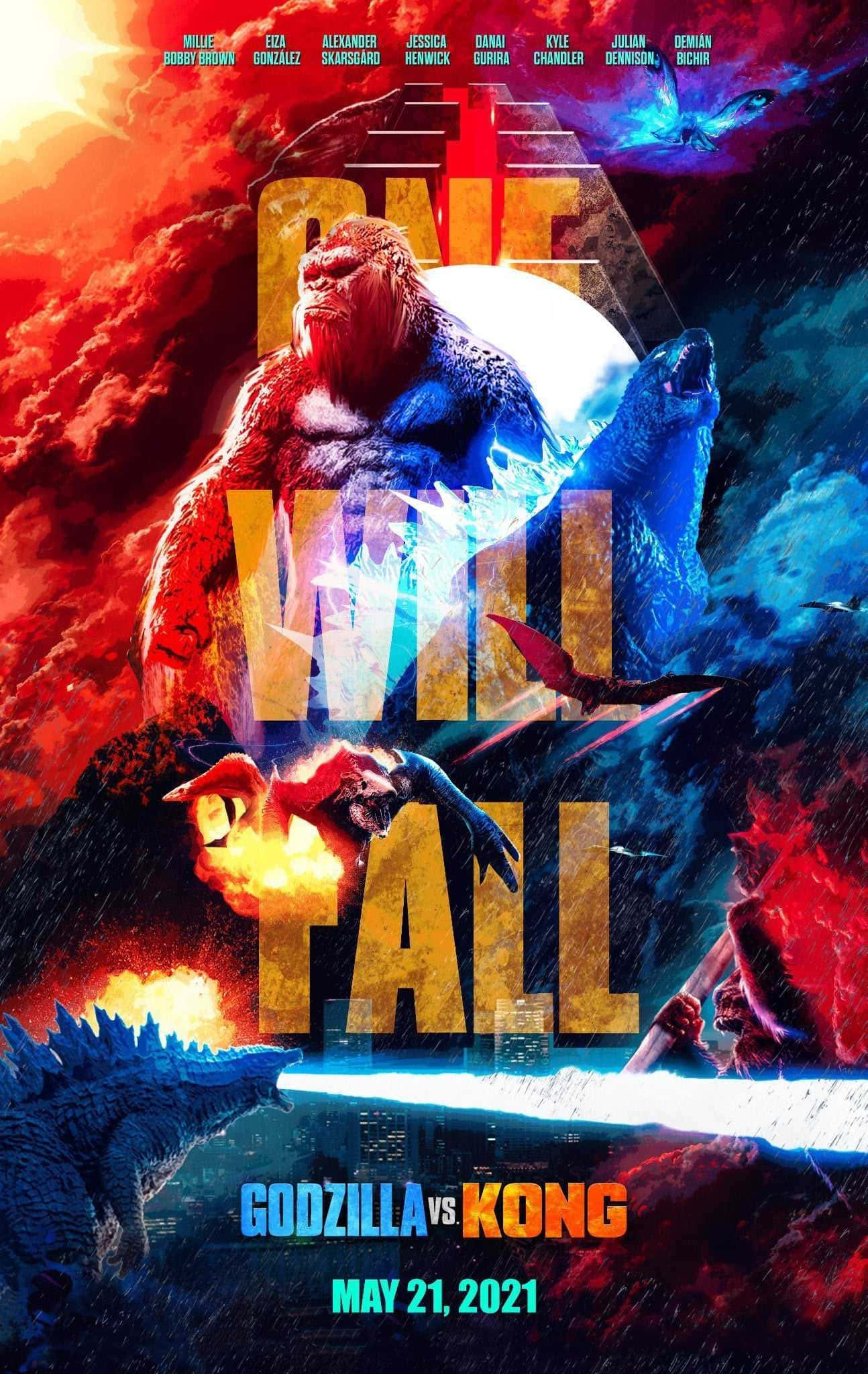 Ciocnirea Titanilor: Godzilla Vs Kong Fundal