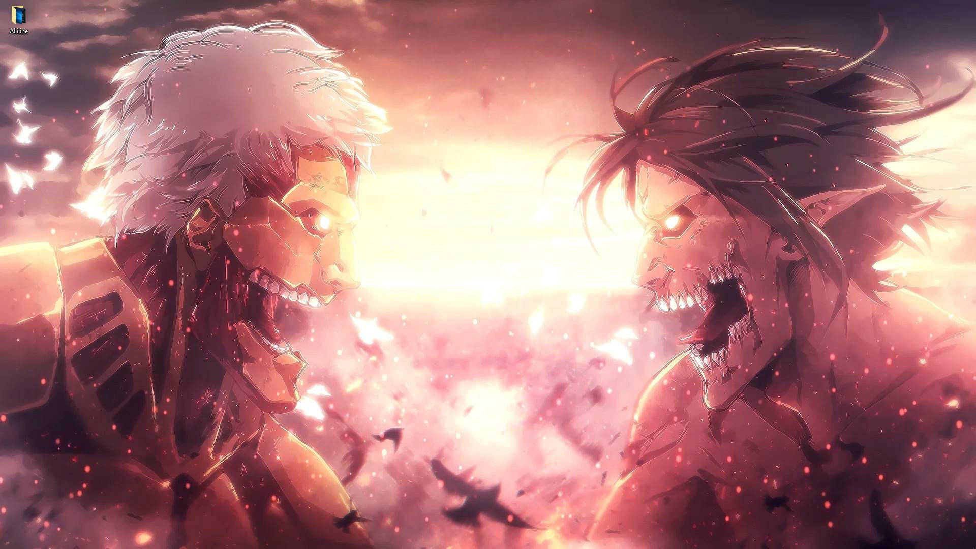 Ciocnirea Titanilor Anime Live Fundal