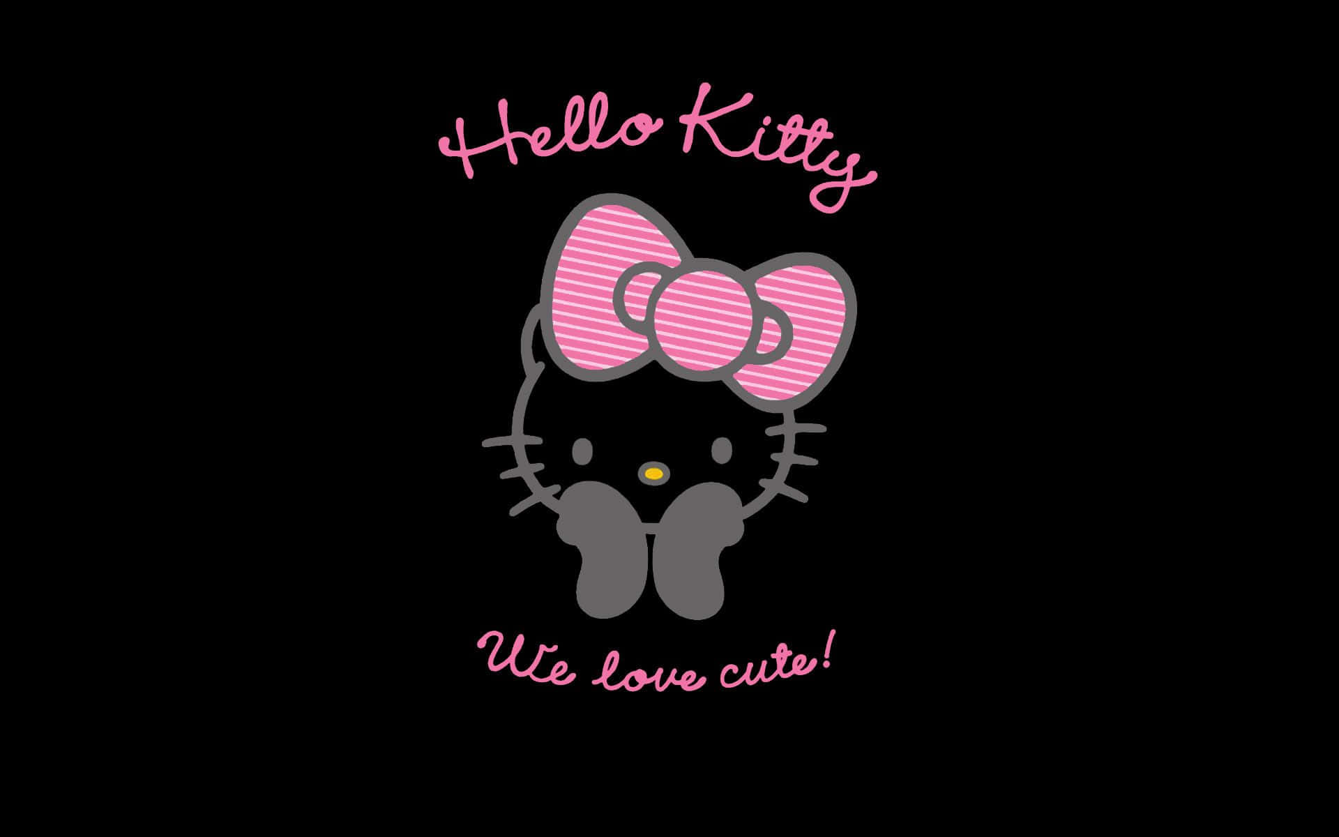 Citat drăguț cu Hello Kitty emo Fundal