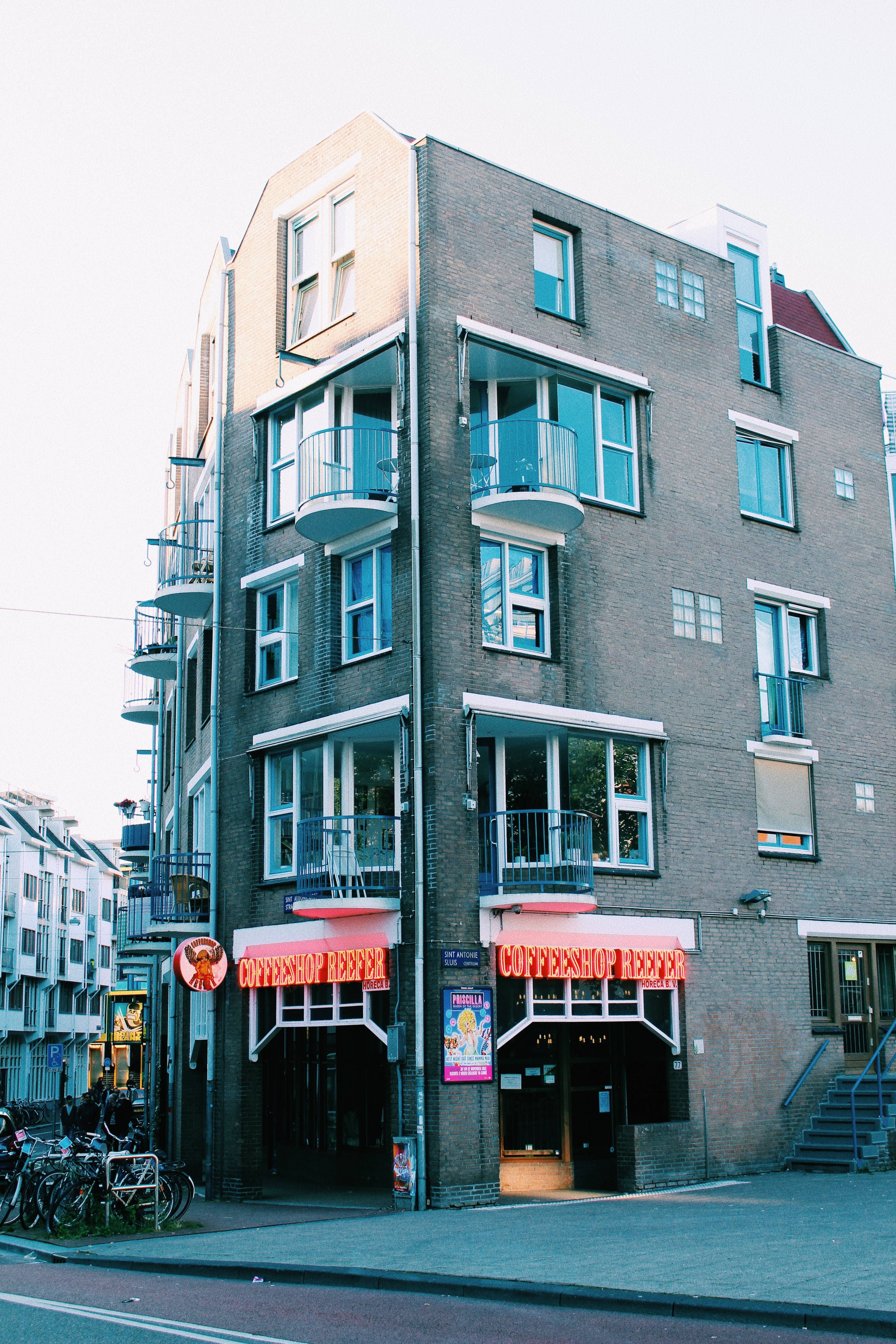 Clădirea Coffee Shop Fundal