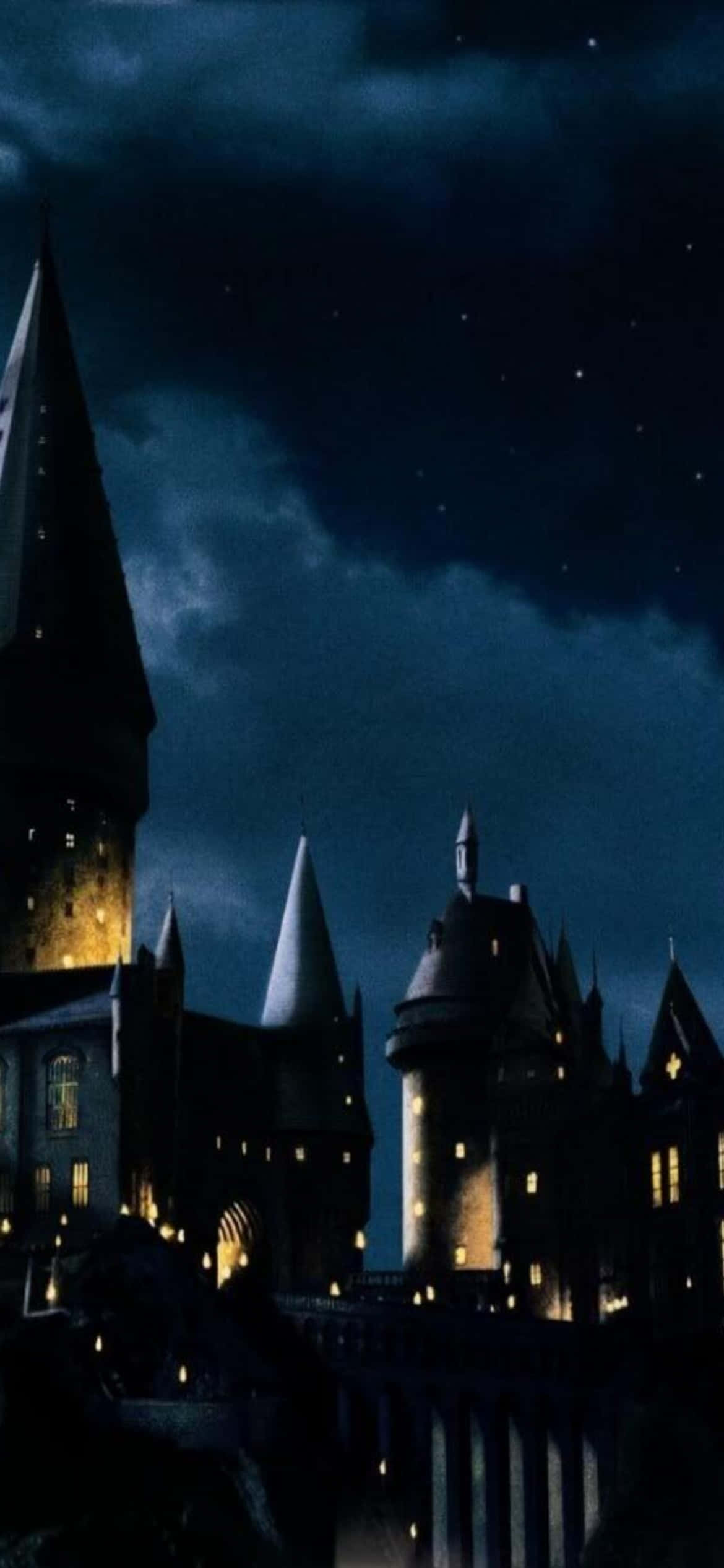 Clădiri Harry Potter de Halloween Fundal