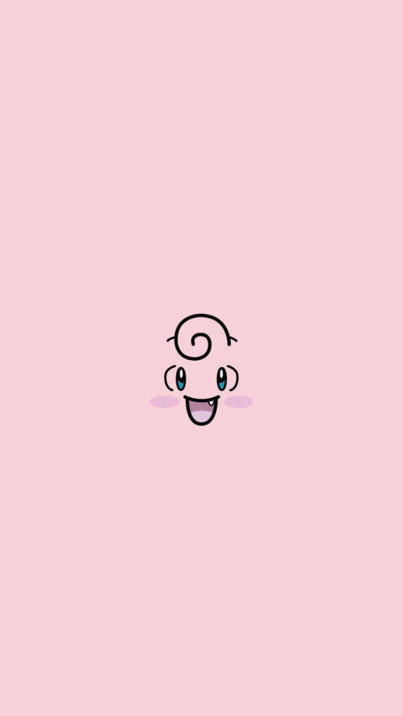 Clefairy fericit Pokemon iPhone Fundal