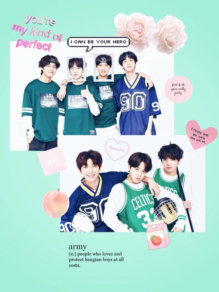 Colaj Aesthetic BTS VSCO Fundal