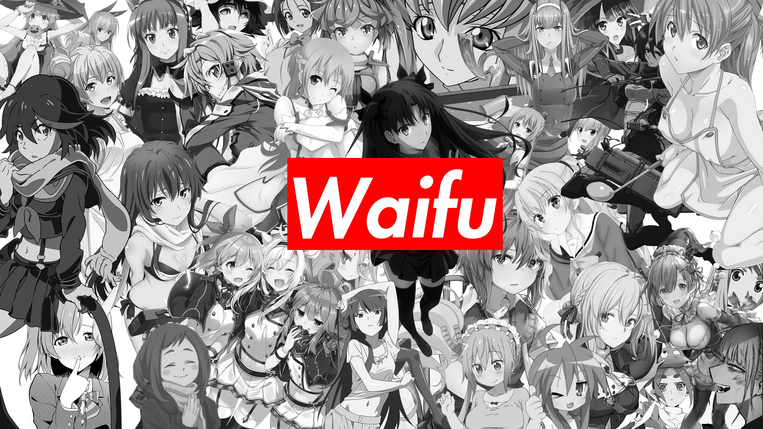 Colaj Anime Waifu Parodie Supreme Fundal
