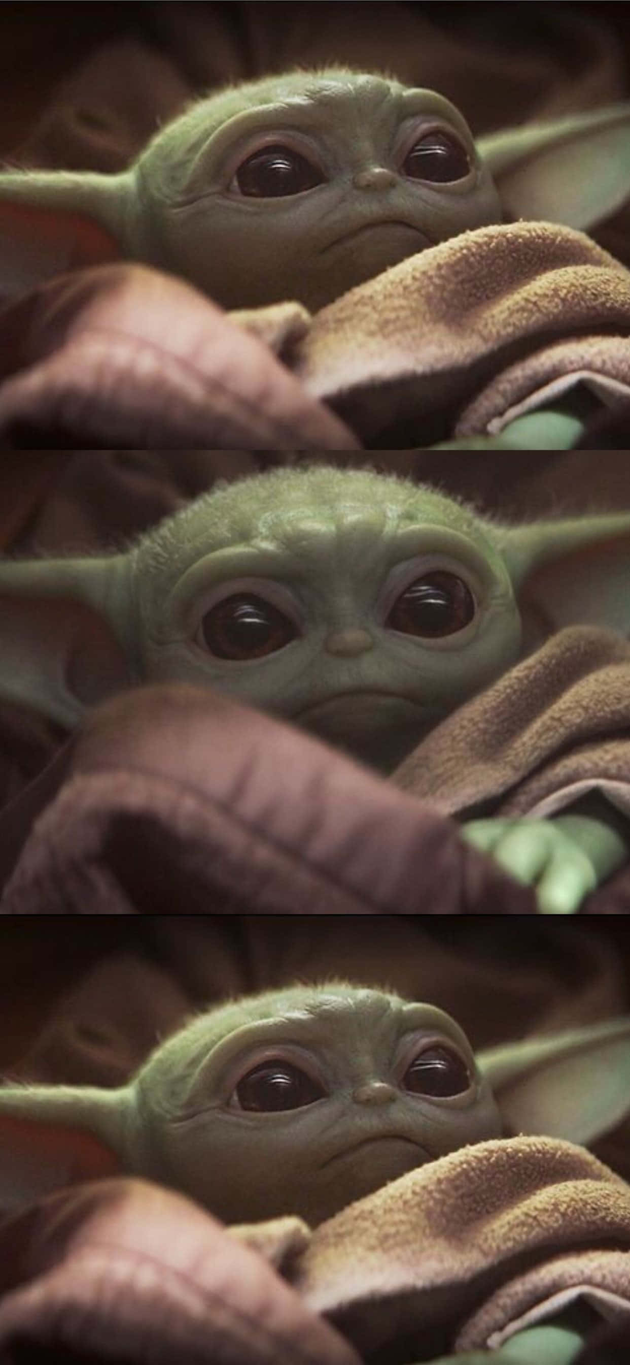 Colaj Drăgut cu Baby Yoda Fundal