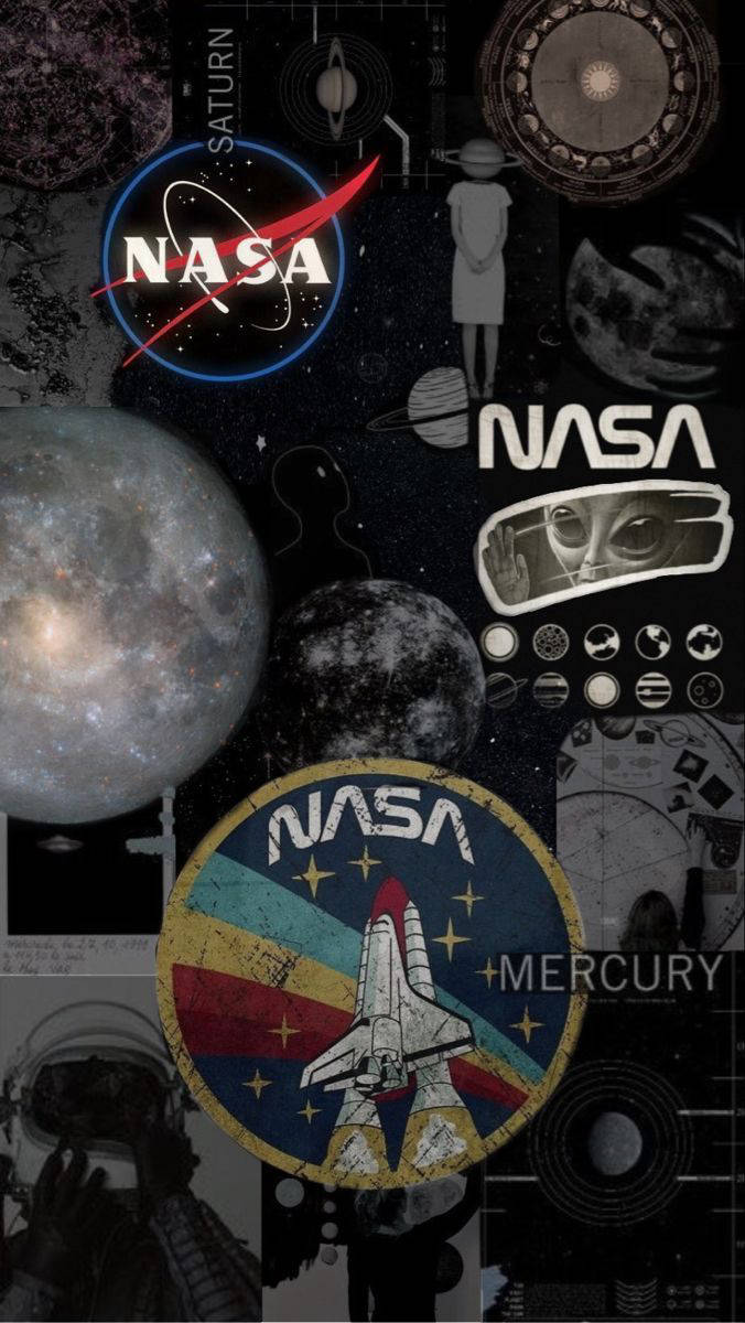 Colaj Estetic NASA Pentru iPhone Fundal