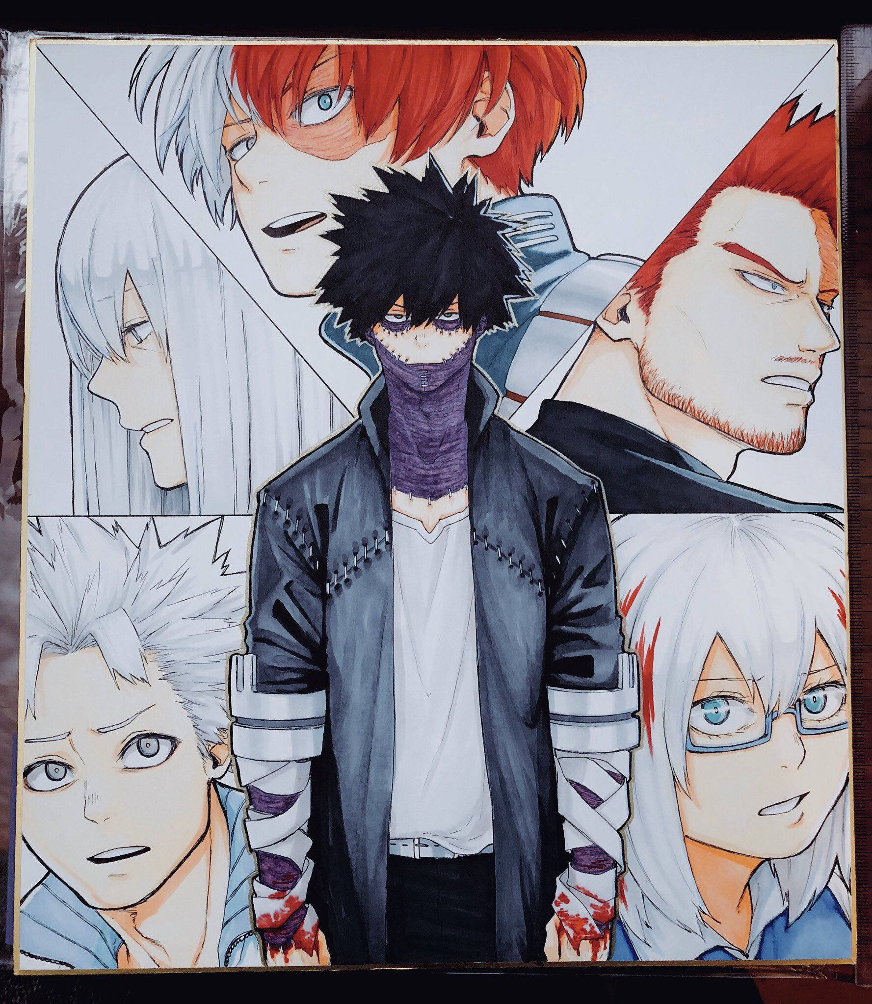 Colaj Familia Todoroki Fundal