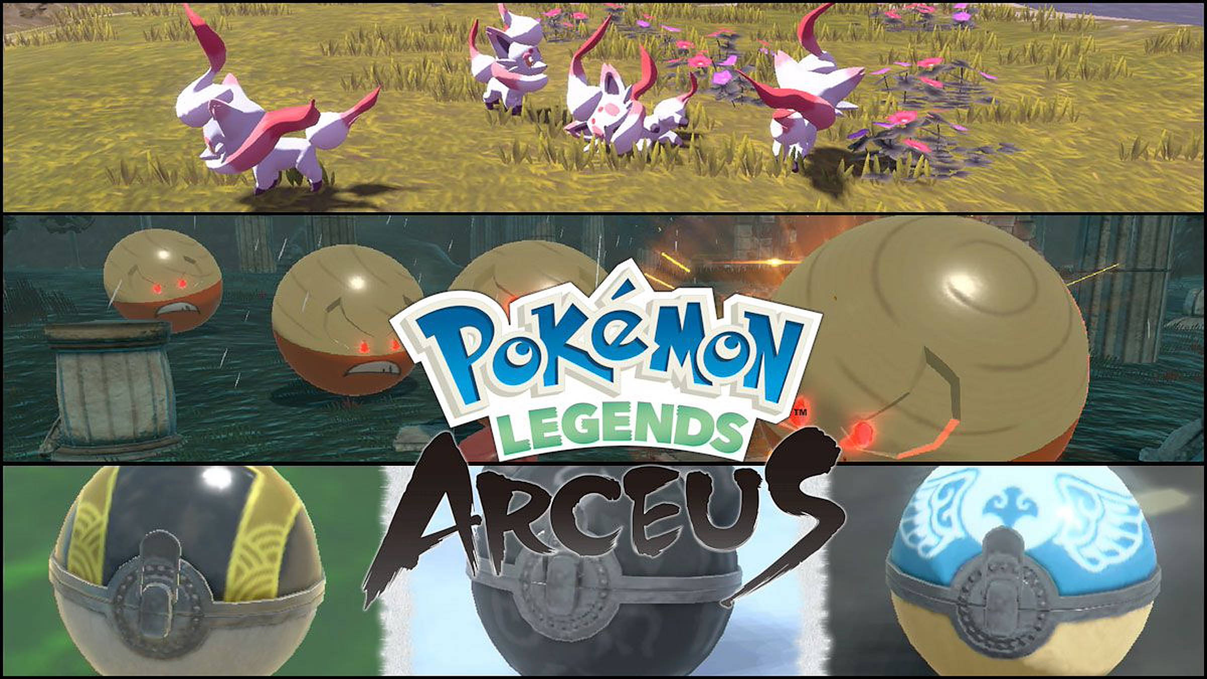 Colaj Foto Pokemon Legends Arceus Fundal
