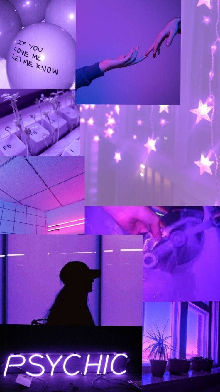 Colaj Frumos Pastel Mov Tumblr Fundal