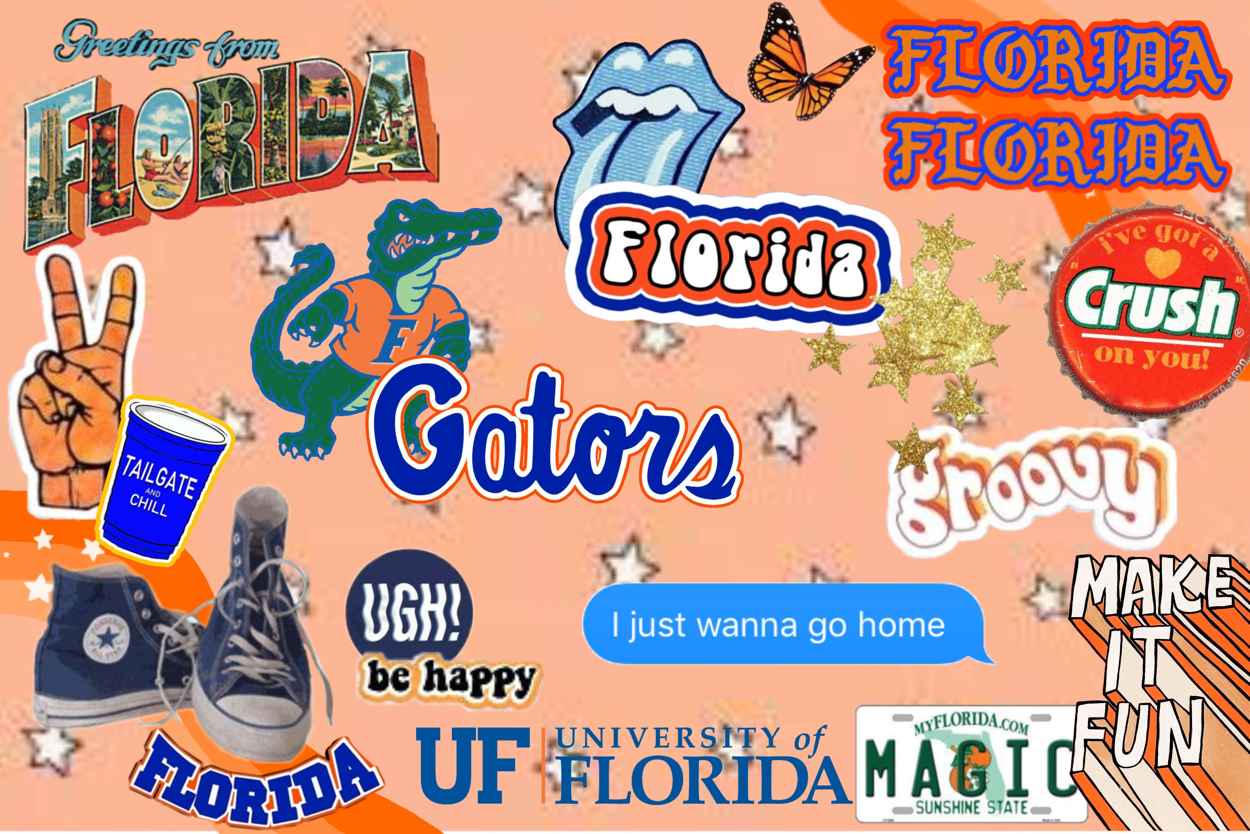 Colaj Gators de la Universitatea din Florida Fundal