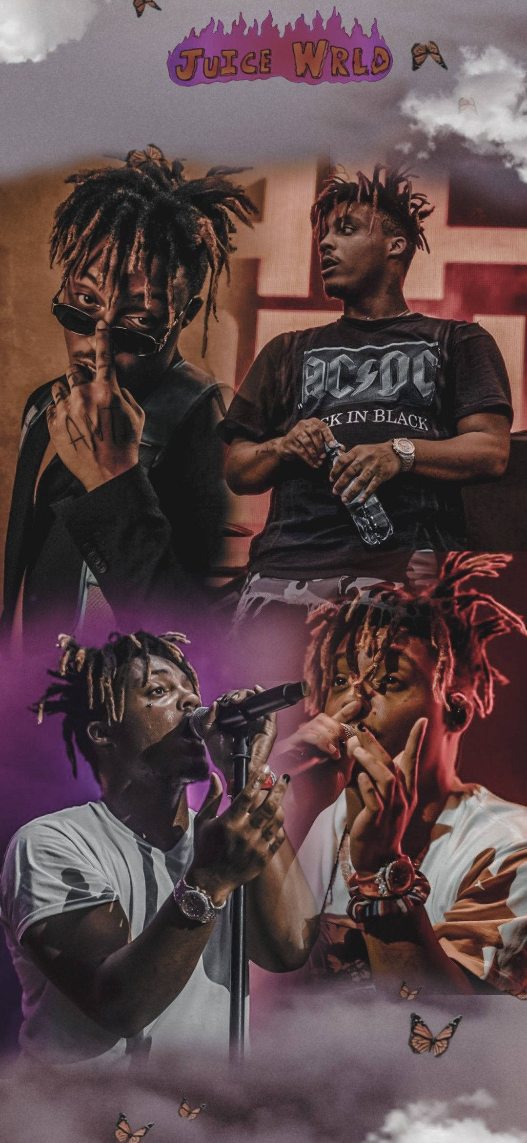 Colaj Portrete XXXTentacion Juice WRLD Fundal