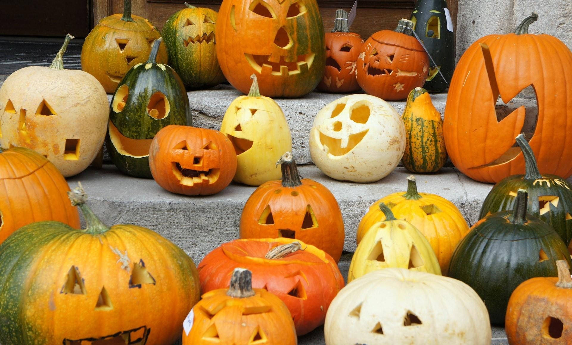 Colindul de Halloween devine și mai înfricoșător cu această decorațiune de toamnă stranie! Fundal
