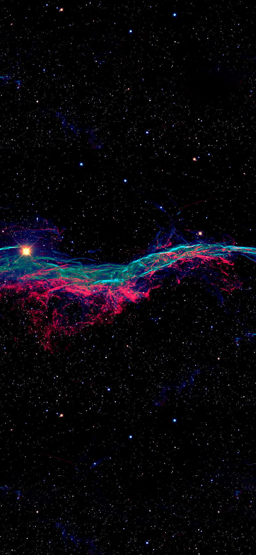 Colorful Nebula Pixel 3 OLED Background Fundal